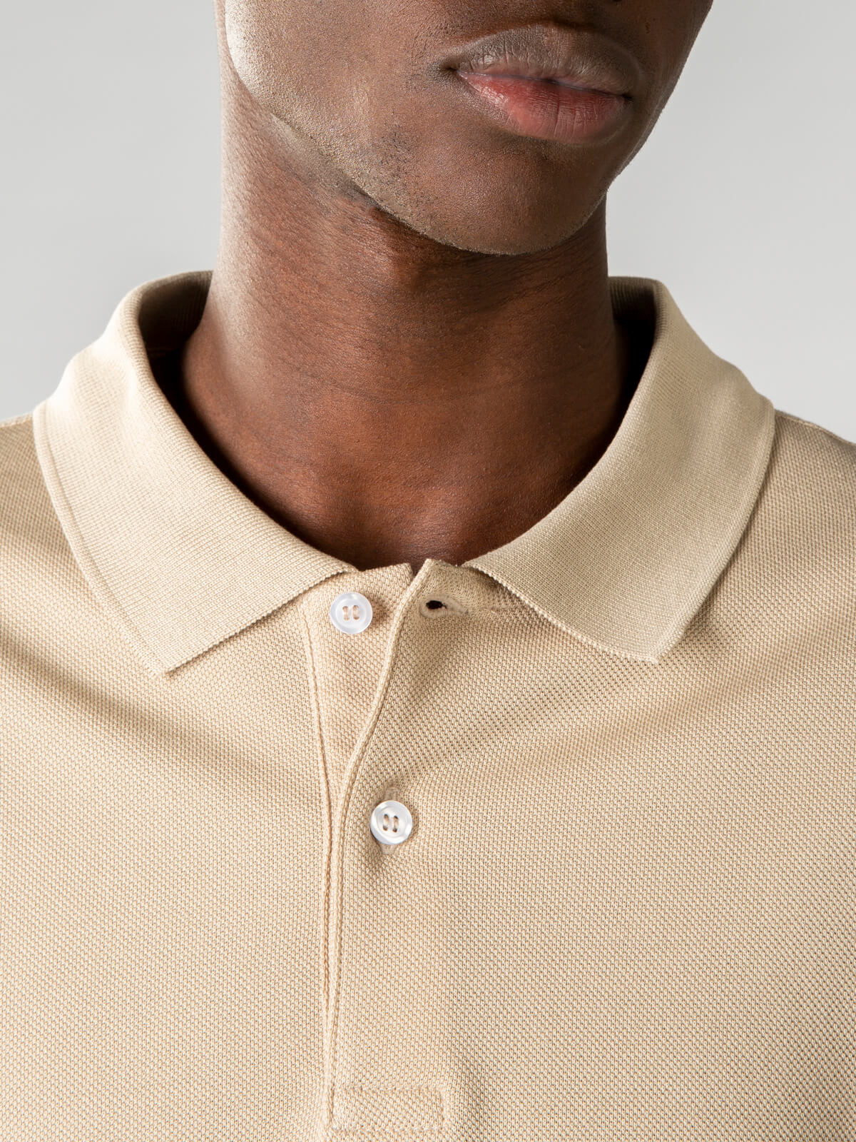 Poloshirt Hellbeige