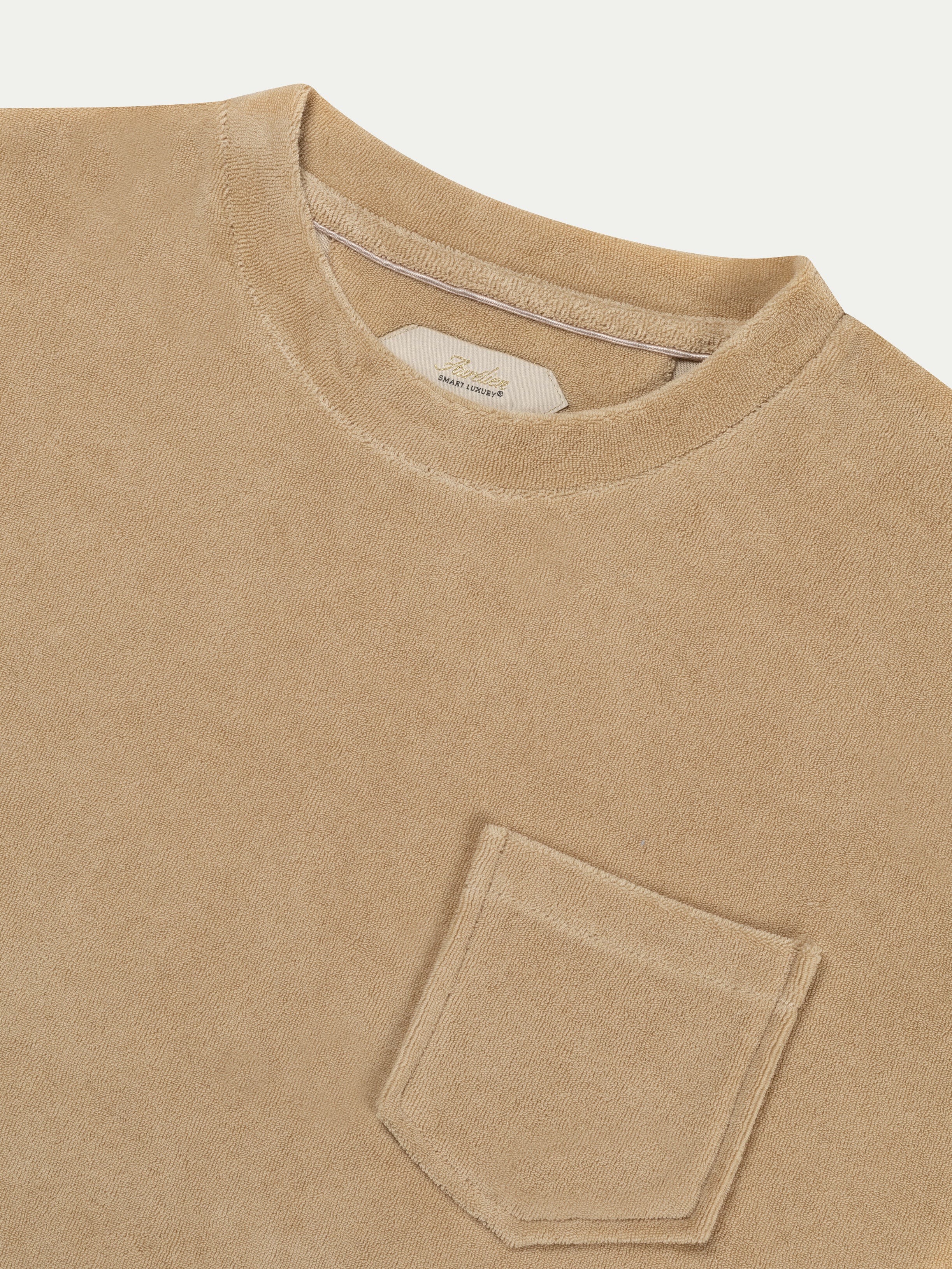 Beige Terry Towelling T-Shirt