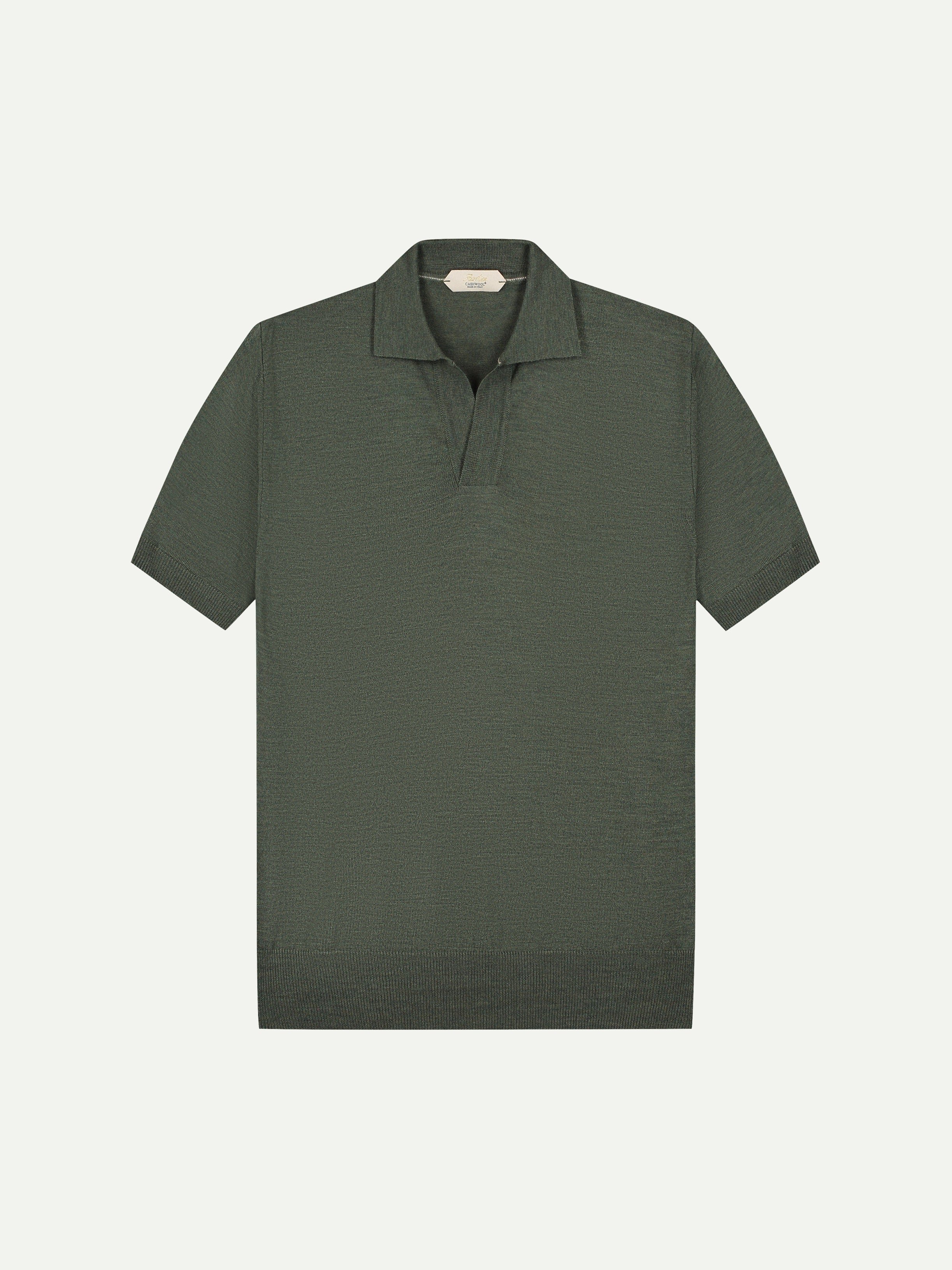 Shortsleeve Buttonless Polo Classic Green