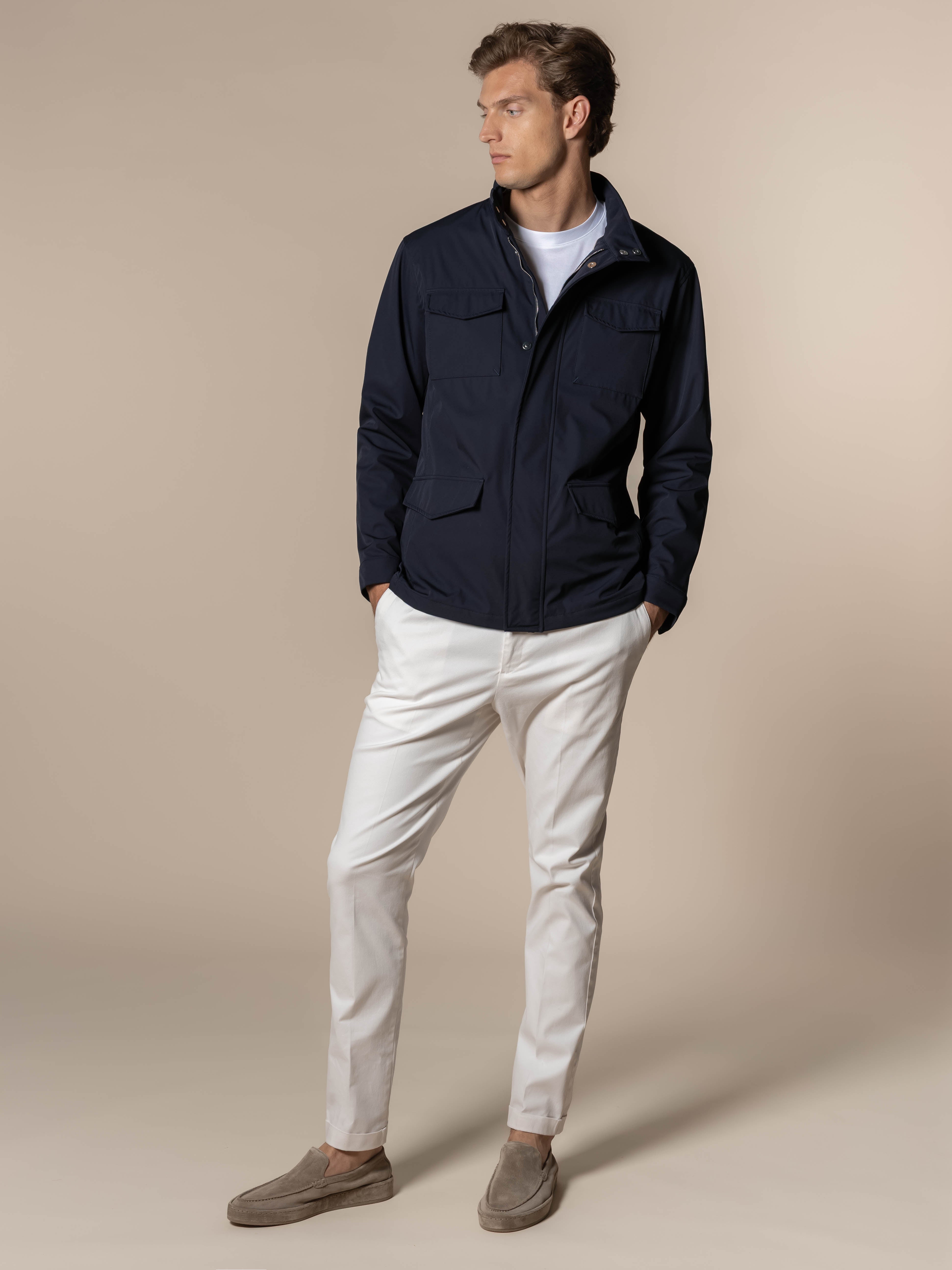 Navy Magnetic Field Jacket