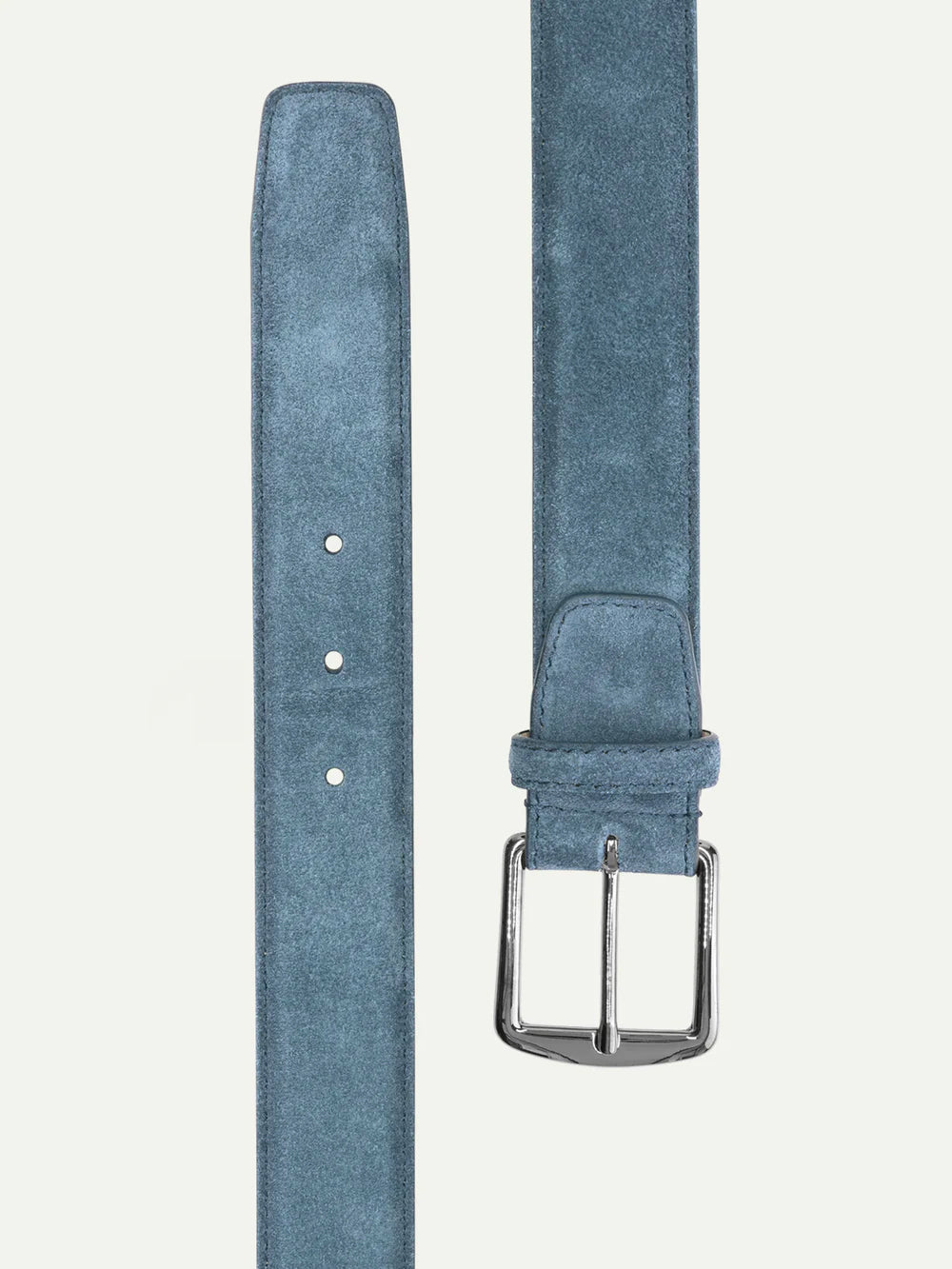 Sapphire Blue Blue Suede Leather Belt
