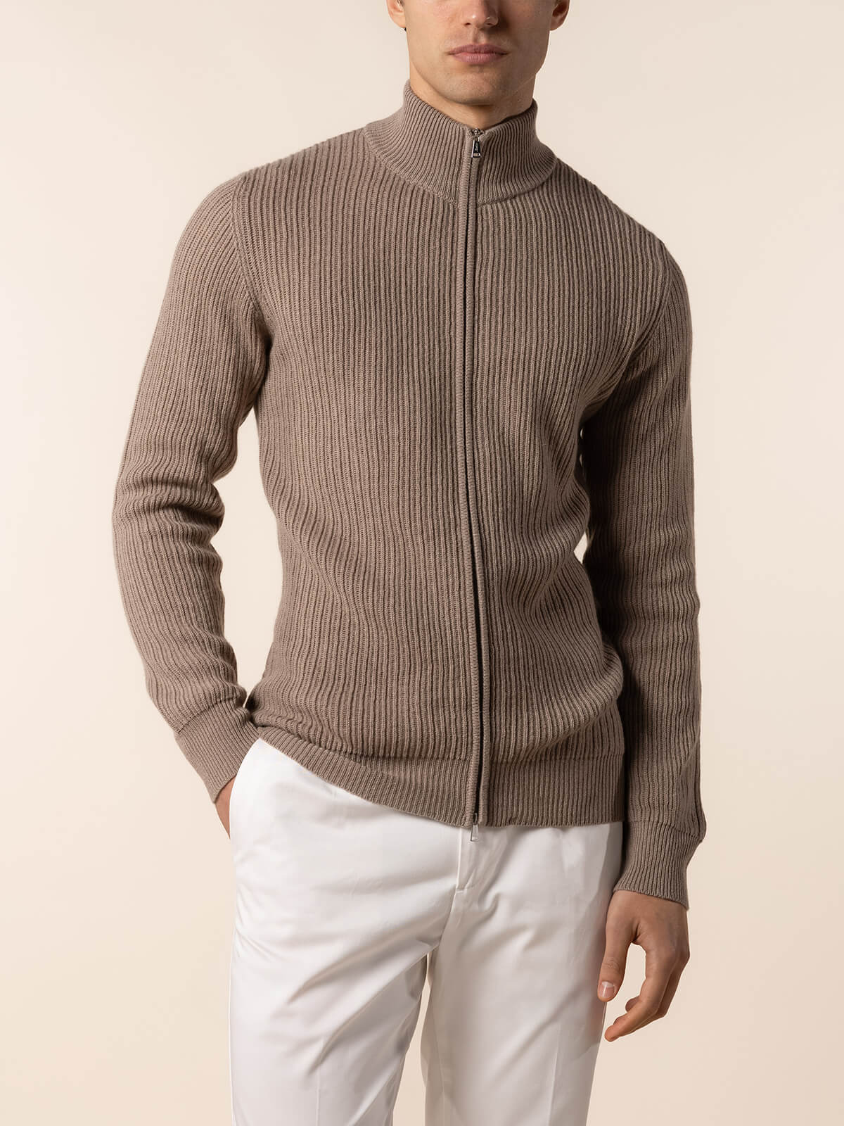 Taupe Rib Vest