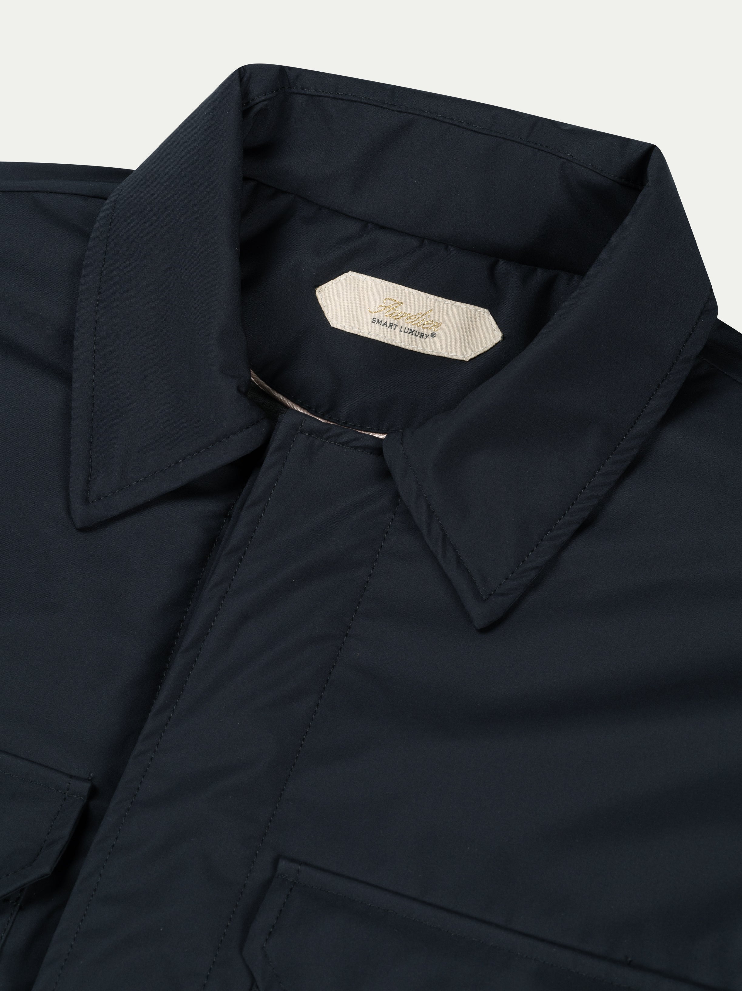 Navy City Button Jacket