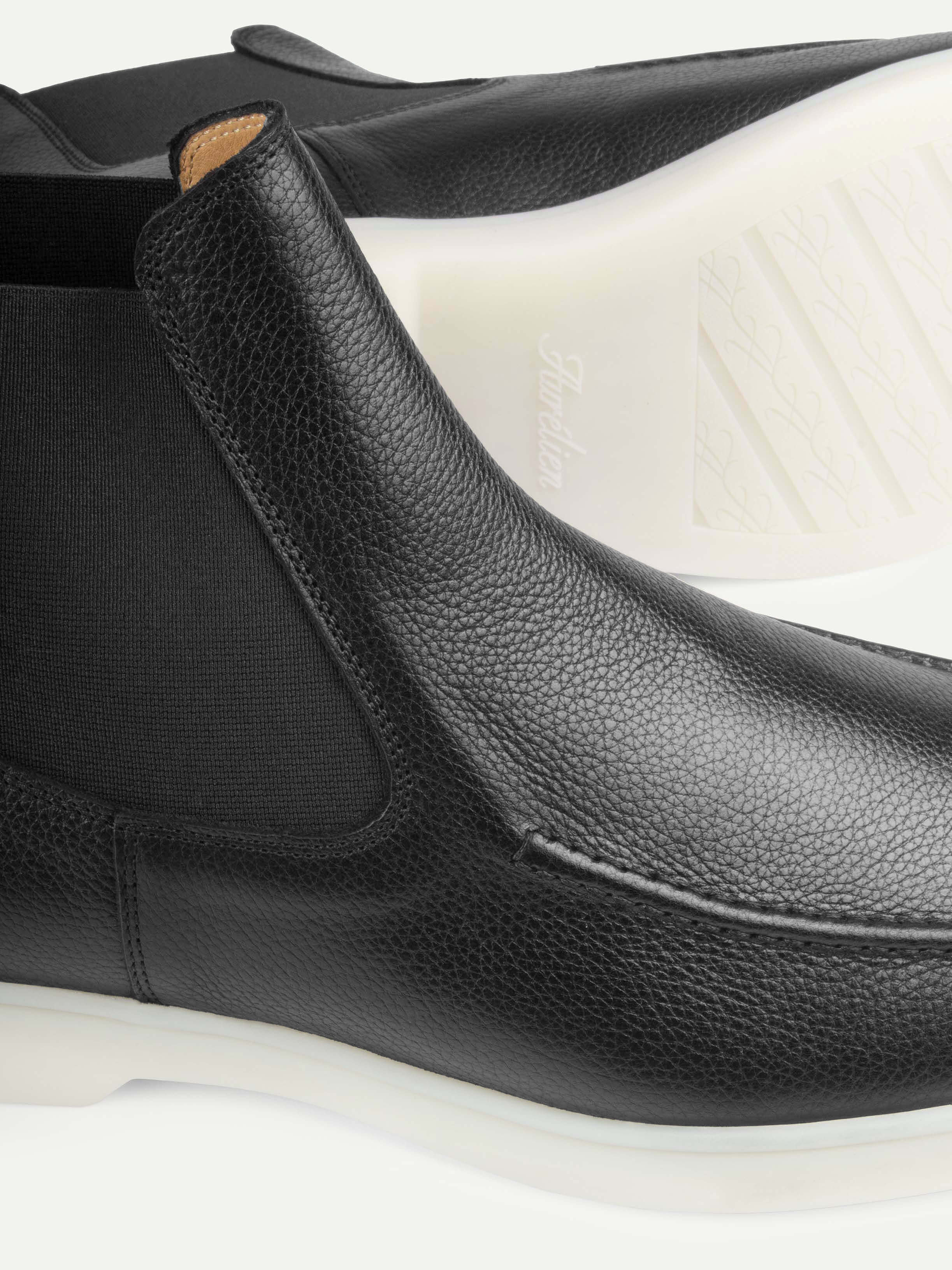 City Chelsea Boots Black Grain