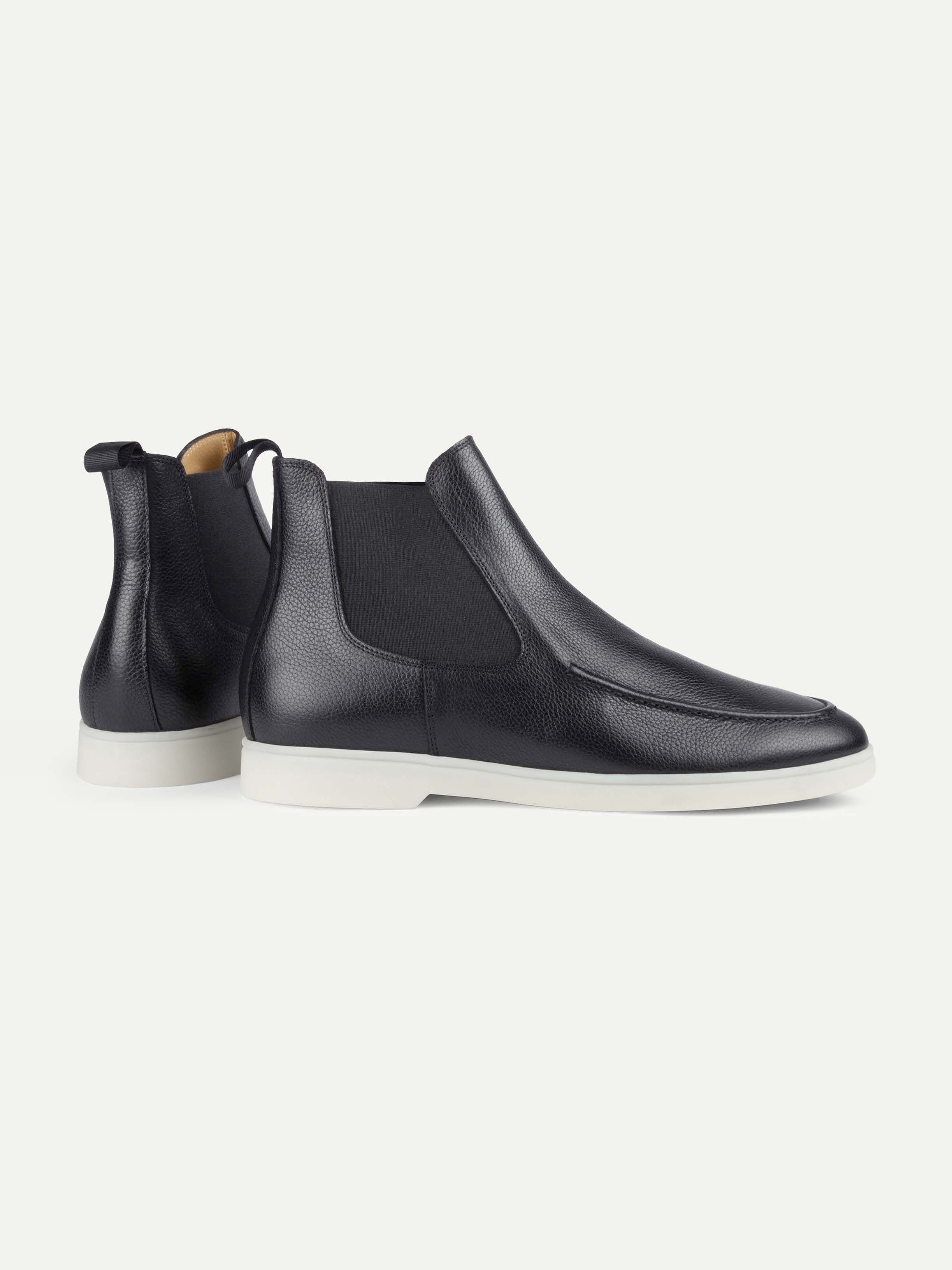 City Chelsea Boots Navy Grain