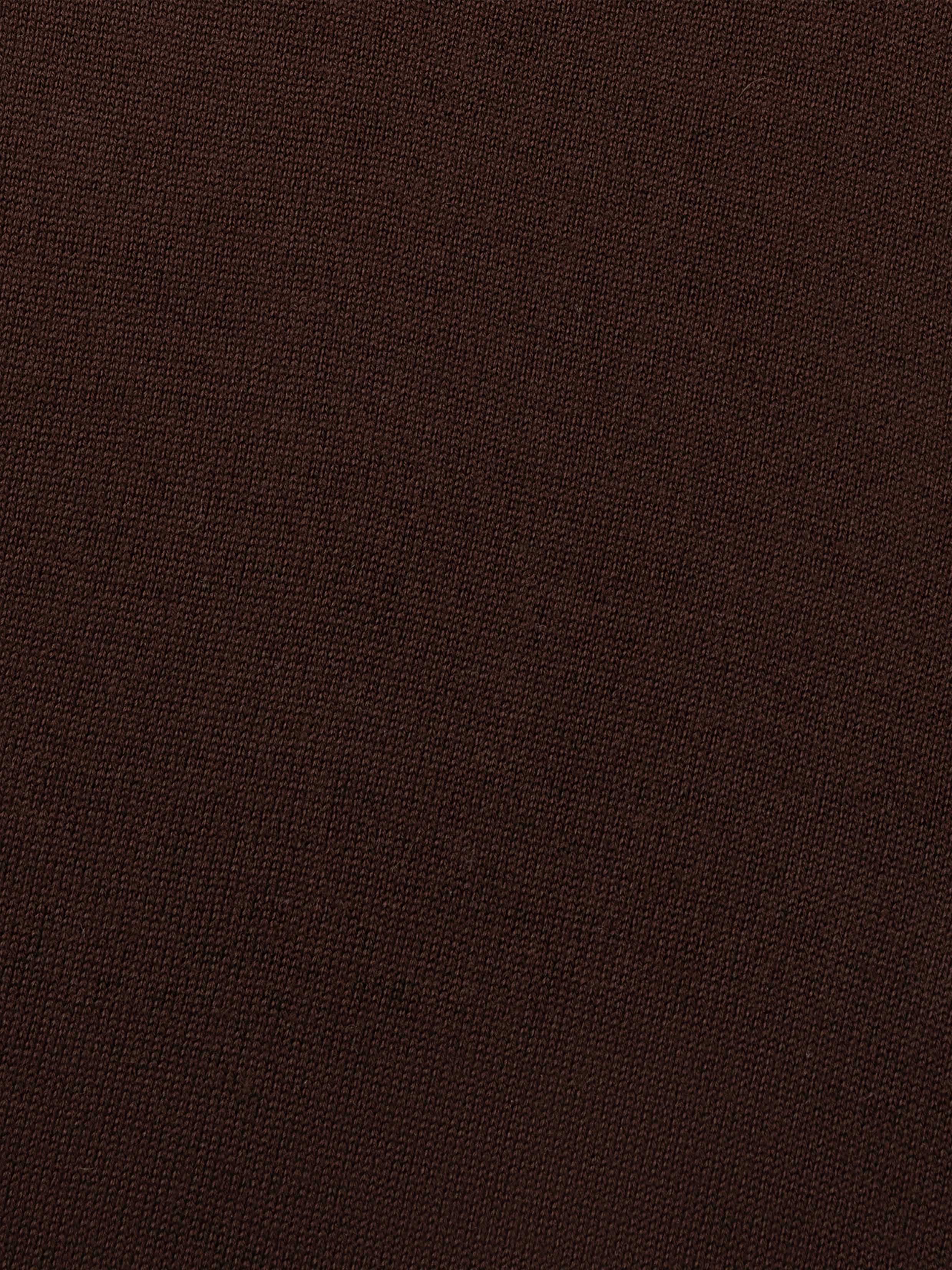 Merino R-Neck Pullover Braun