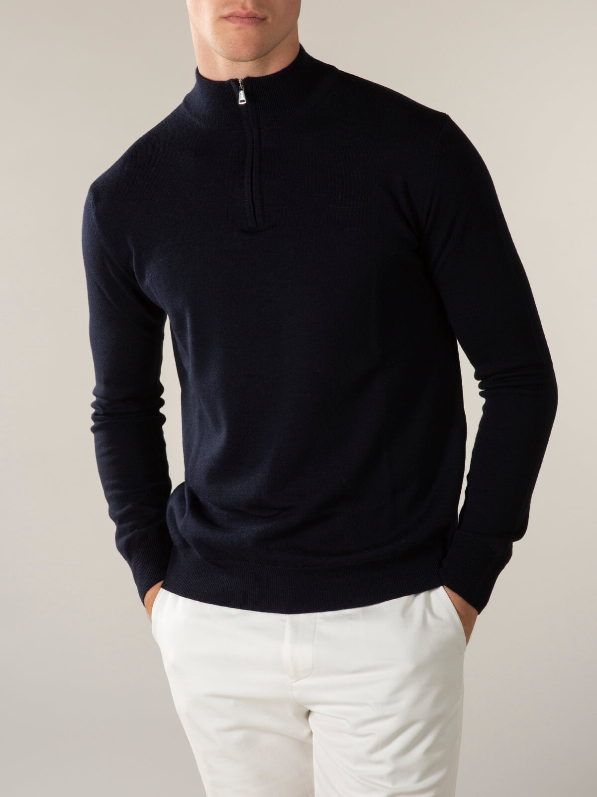 Merino Troyer Navy