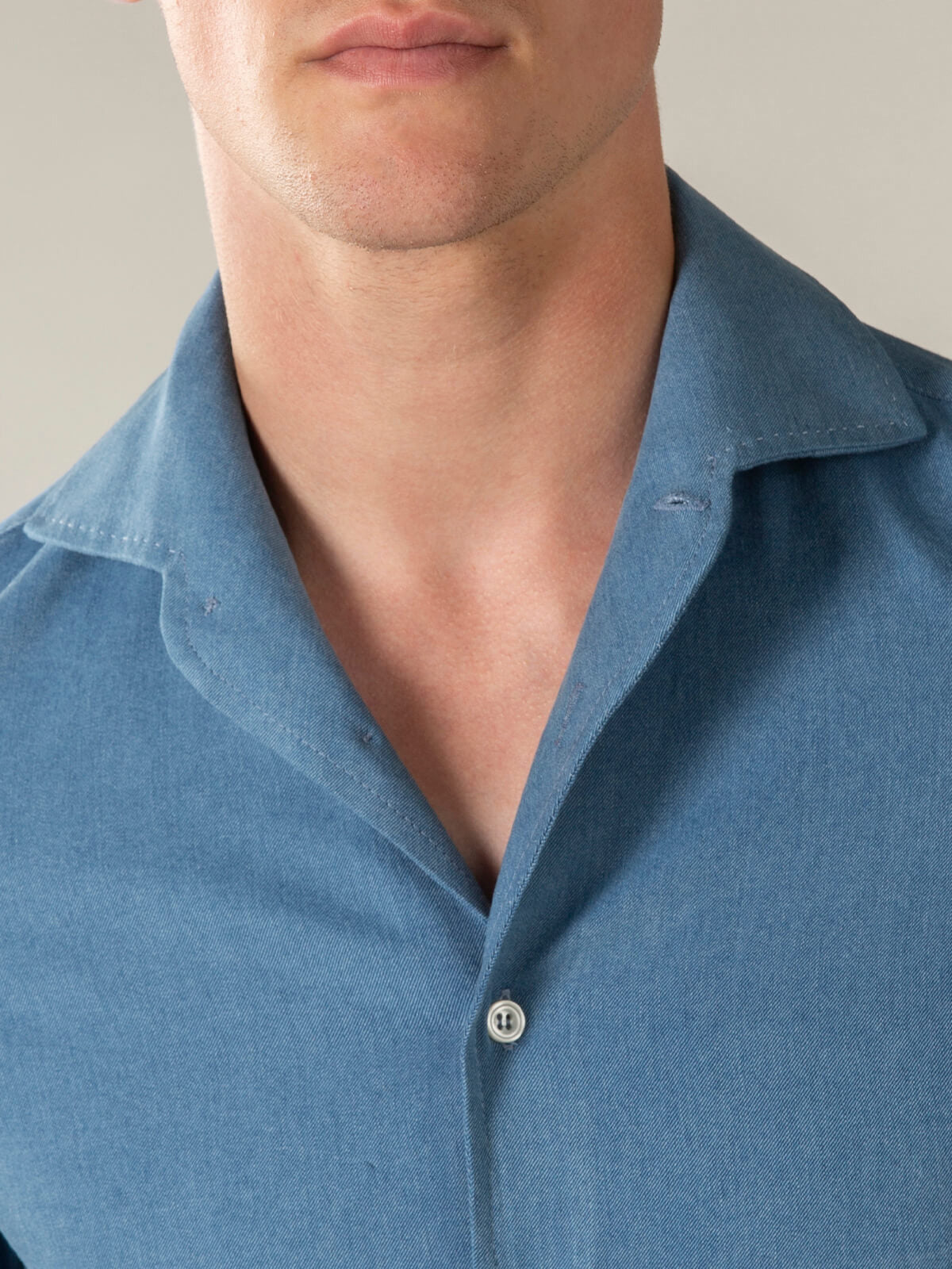 Mid Blue Denim Shirt