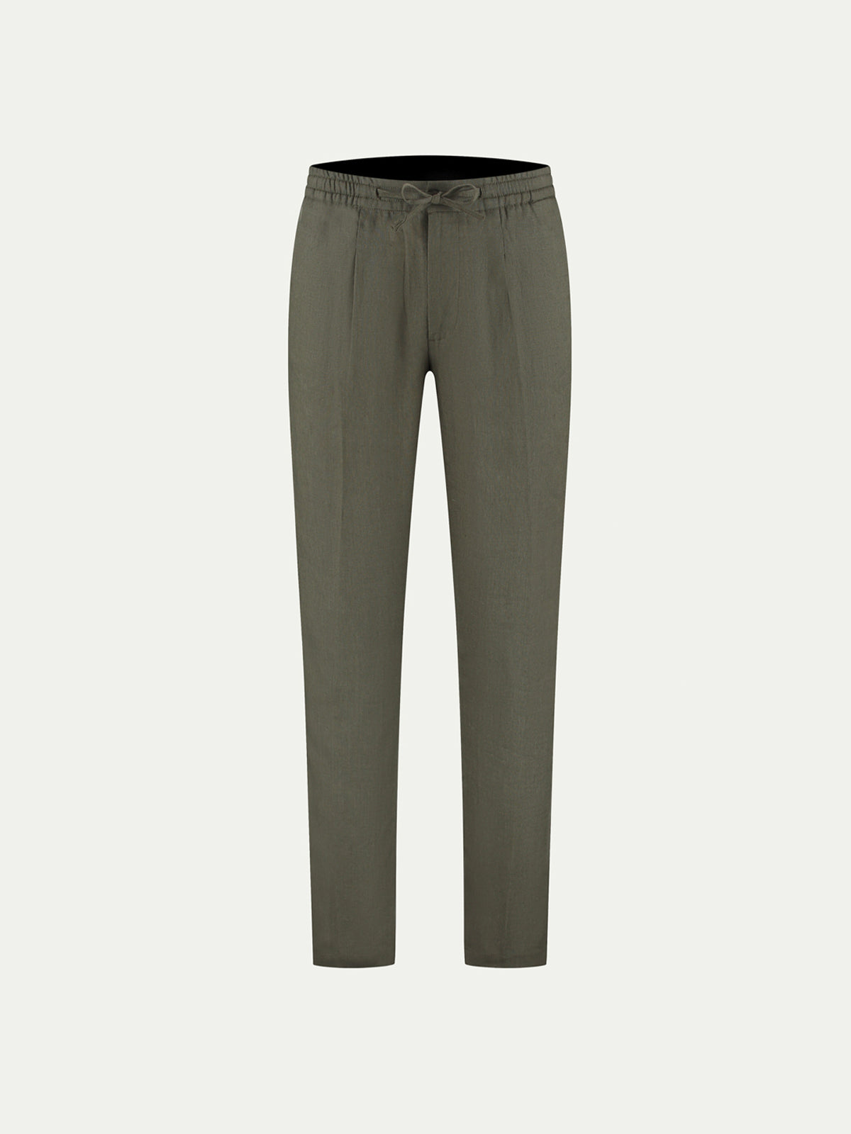 Olive Linen Seaside Trousers
