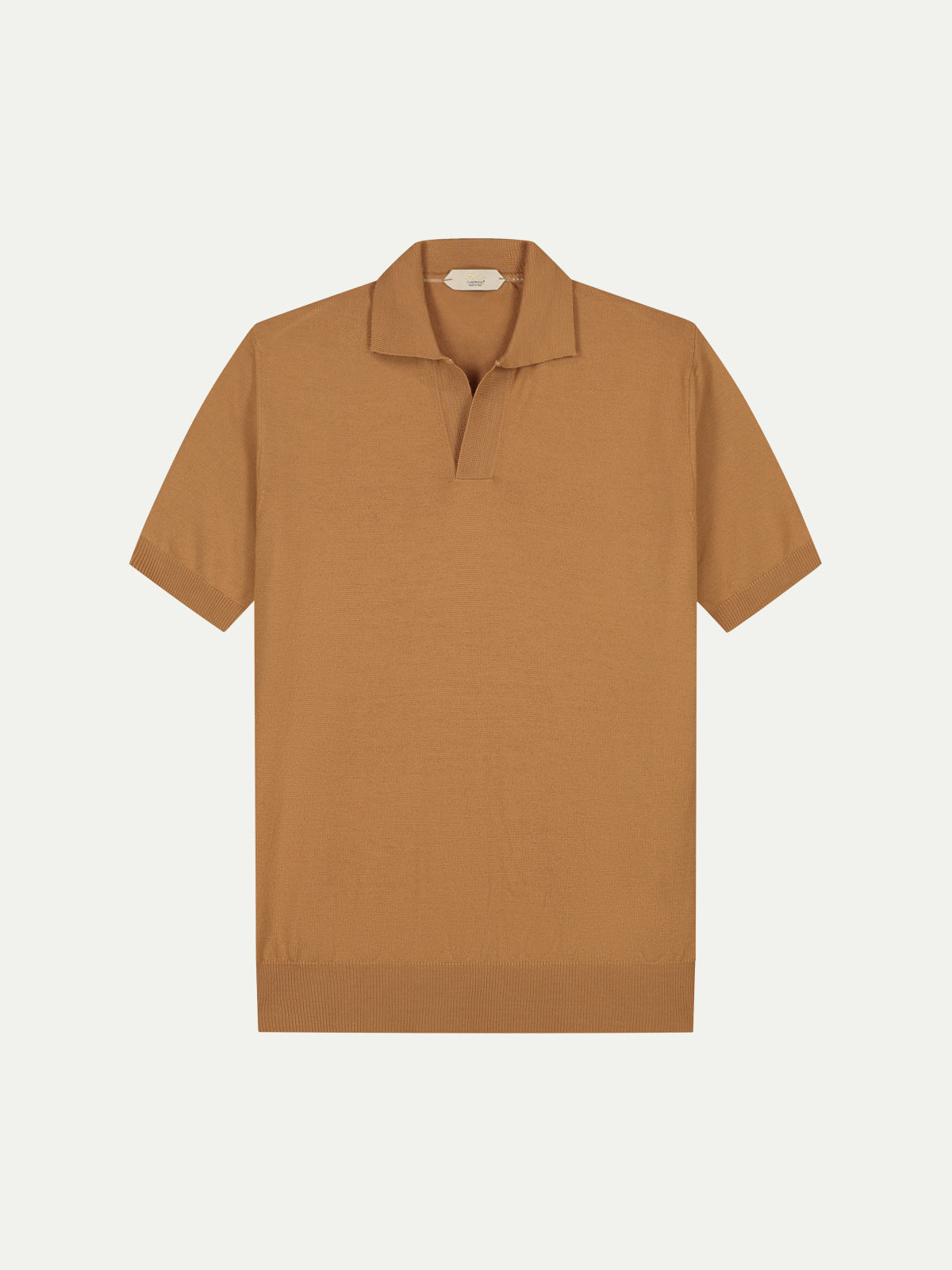 Shortsleeve Buttonless Polo Rust