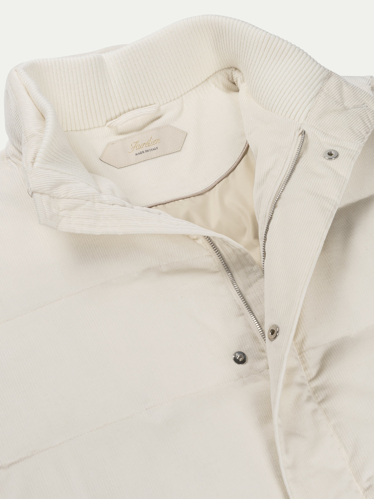 Corduroy AUR1 Body Warmer | Ivory