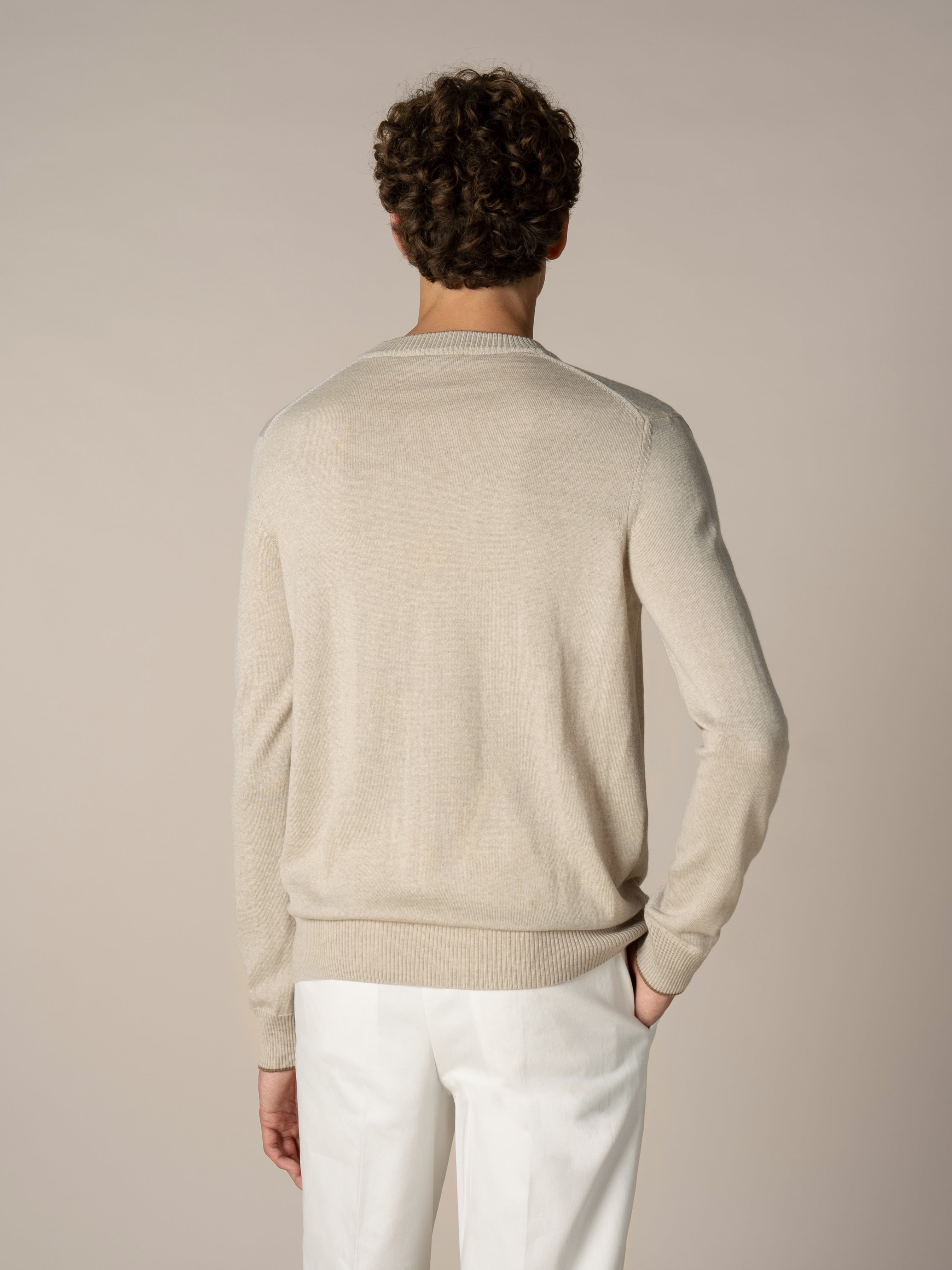 Beige Two Tone City Crew