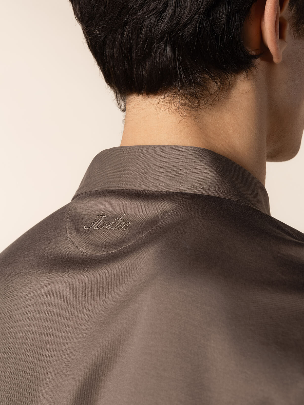 AUR1 Longsleeve Polo Ash Grey