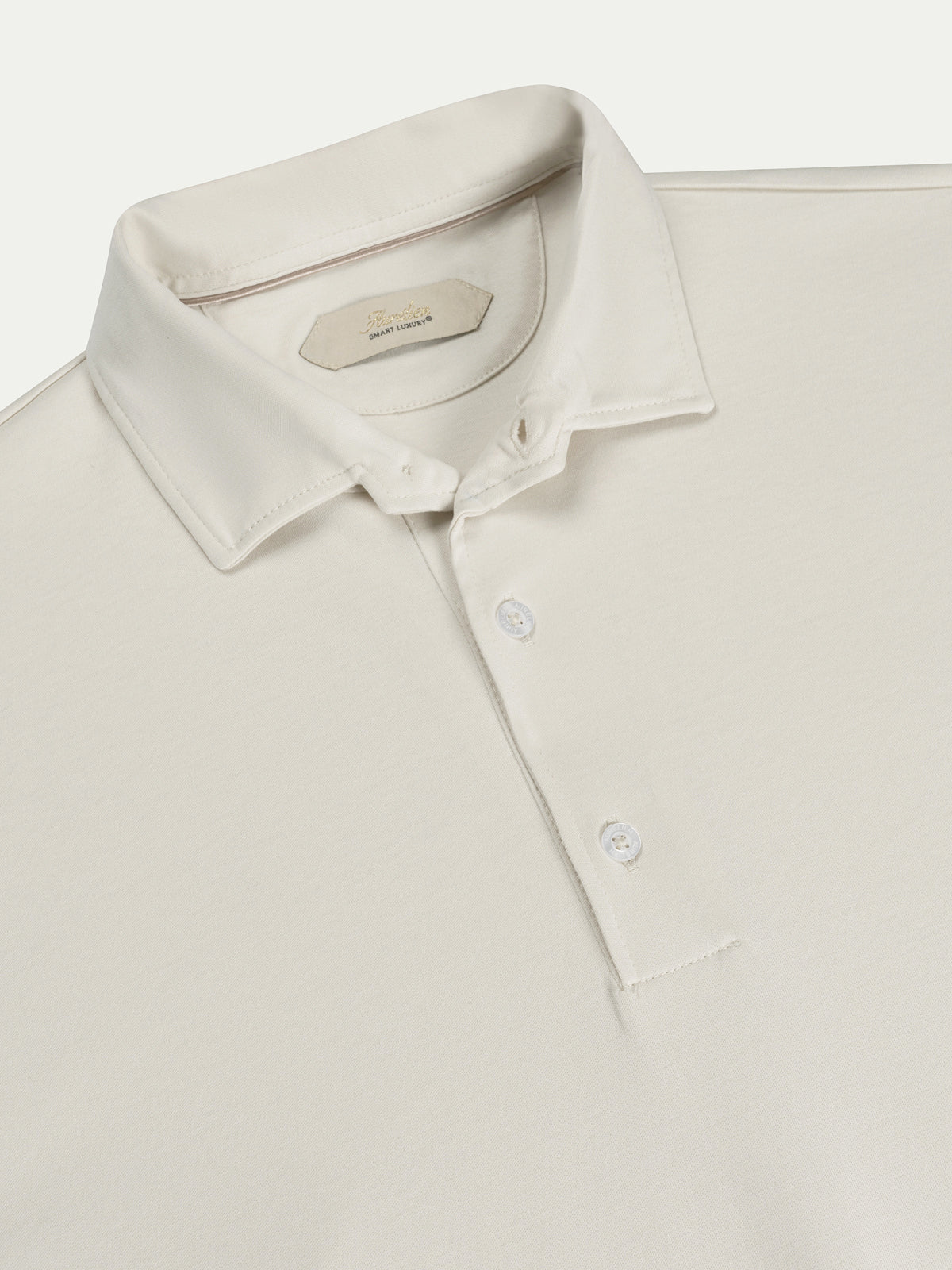 AUR1 Longsleeve Polo Ecru