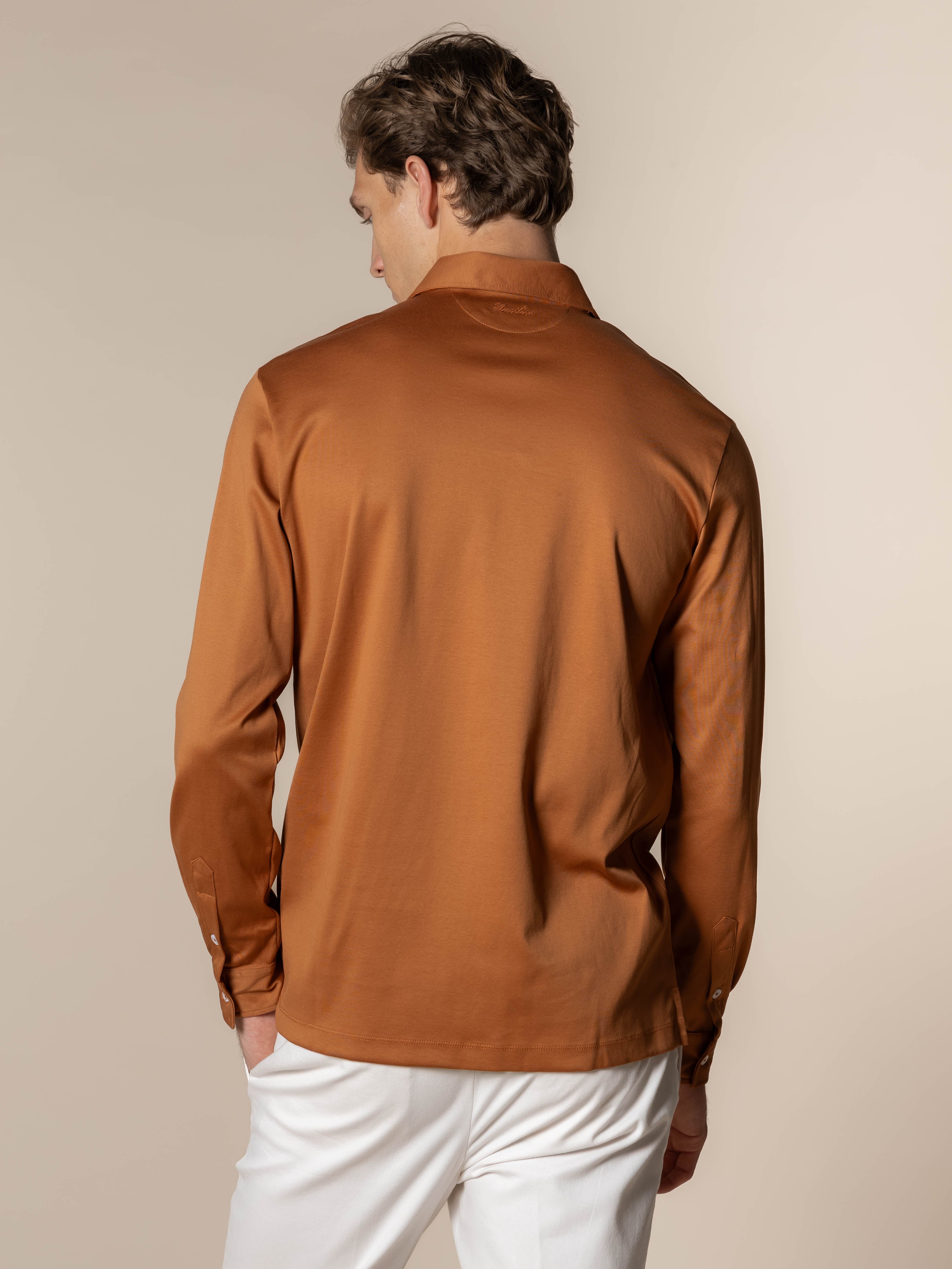 AUR1 Longsleeve Polo Rust