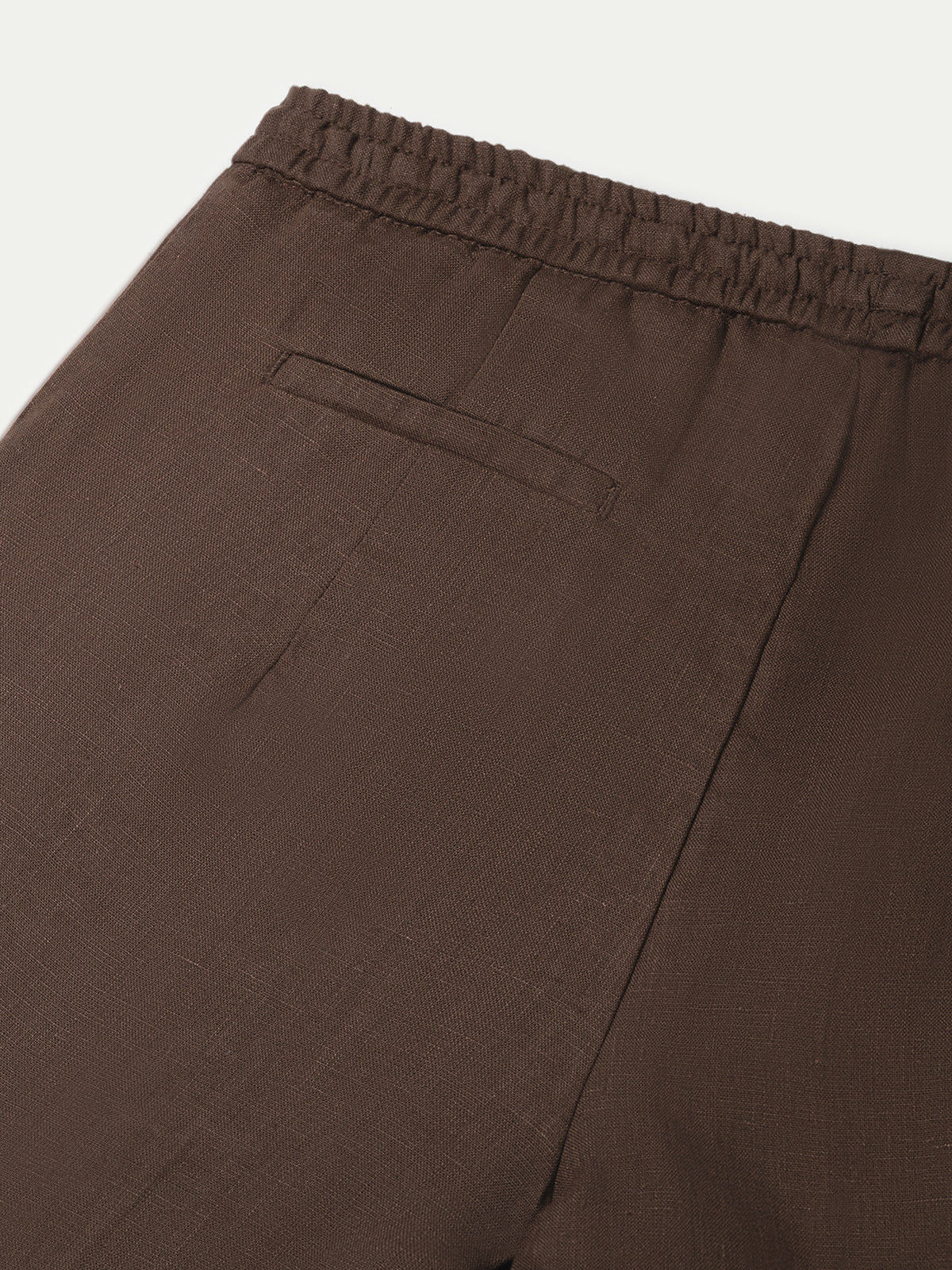 Chocolate Linen Seaside Shorts
