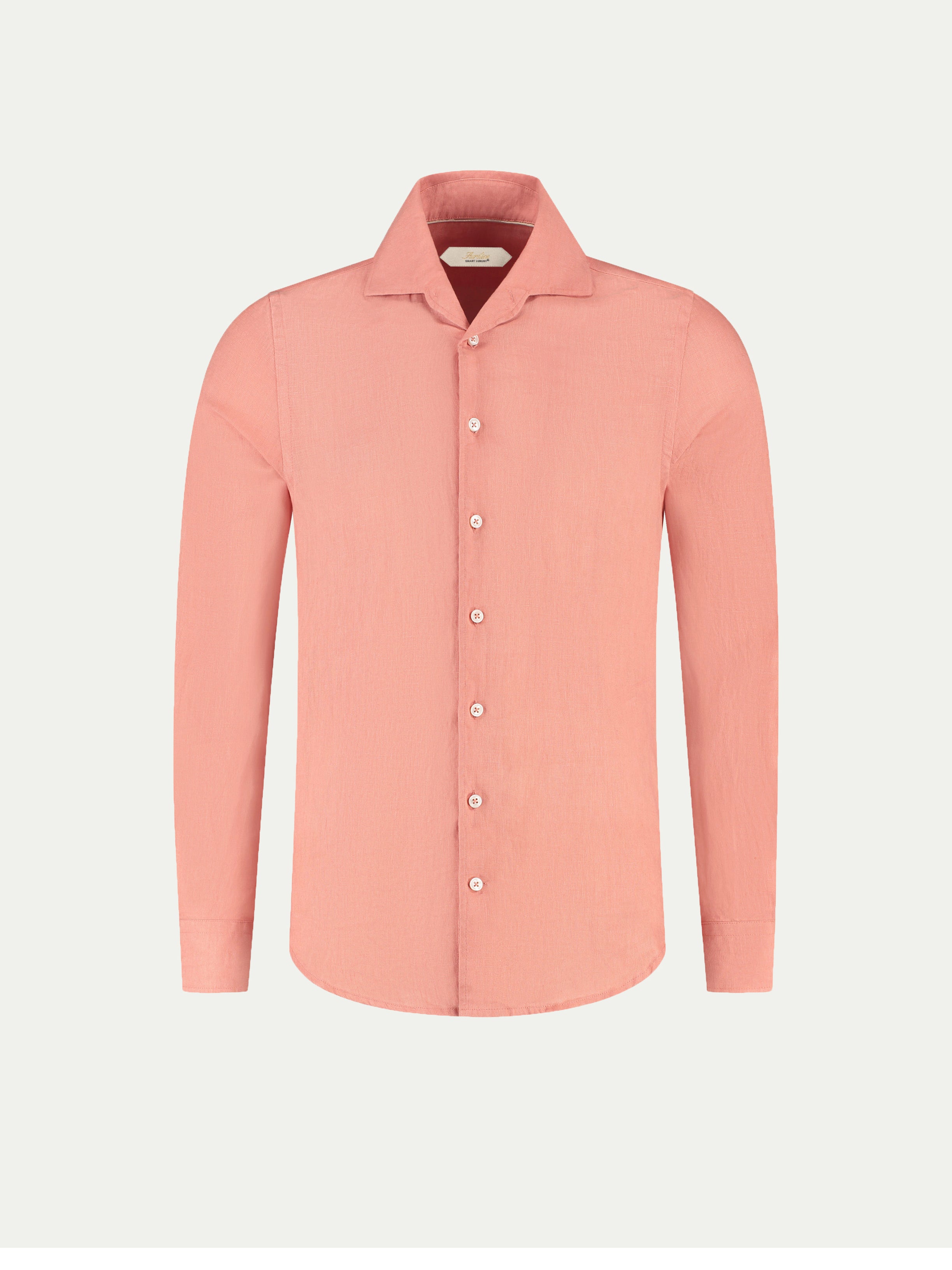 Coral Linen Seaside Shirt