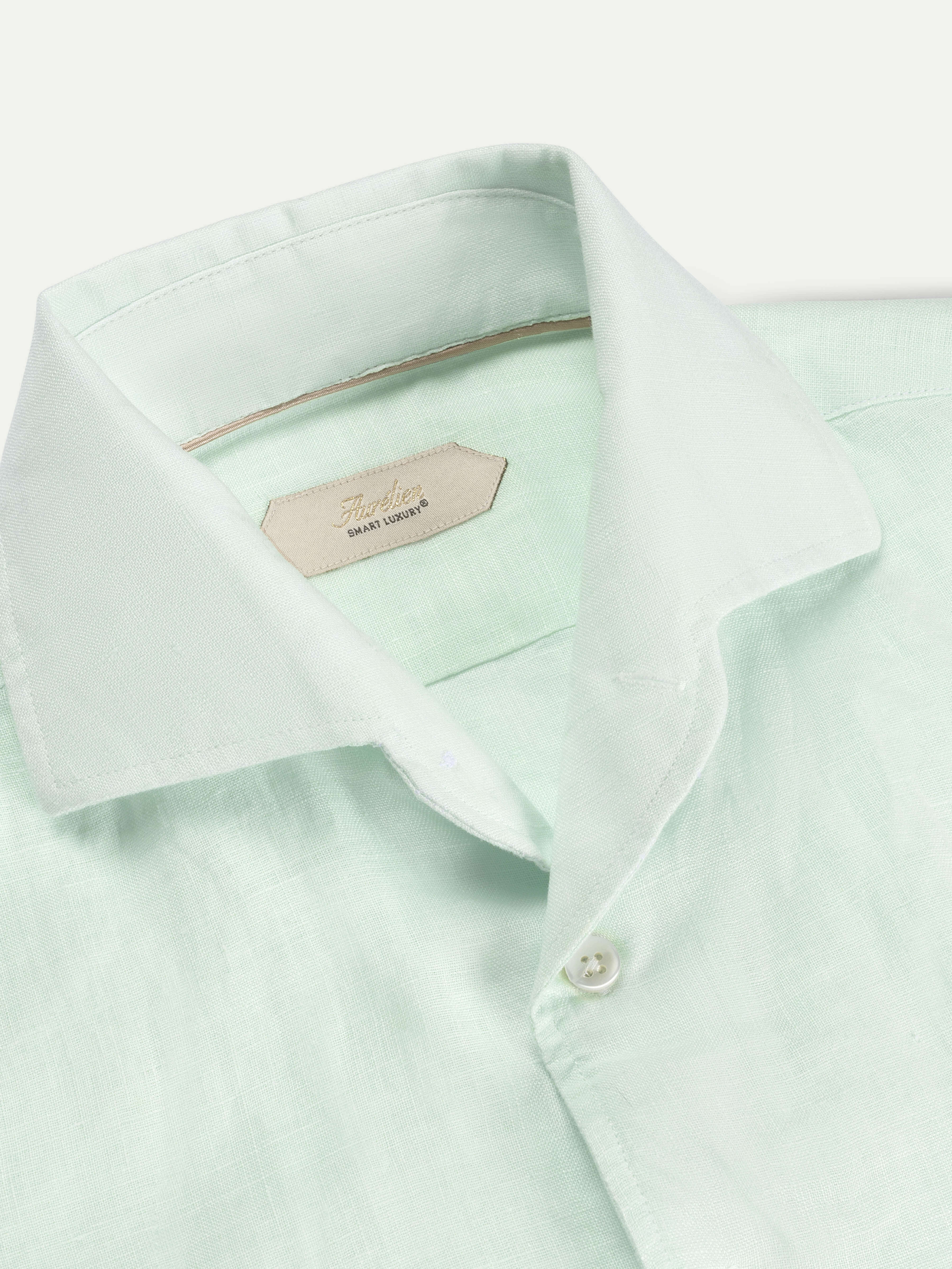 Light Aqua Linen Seaside Shirt