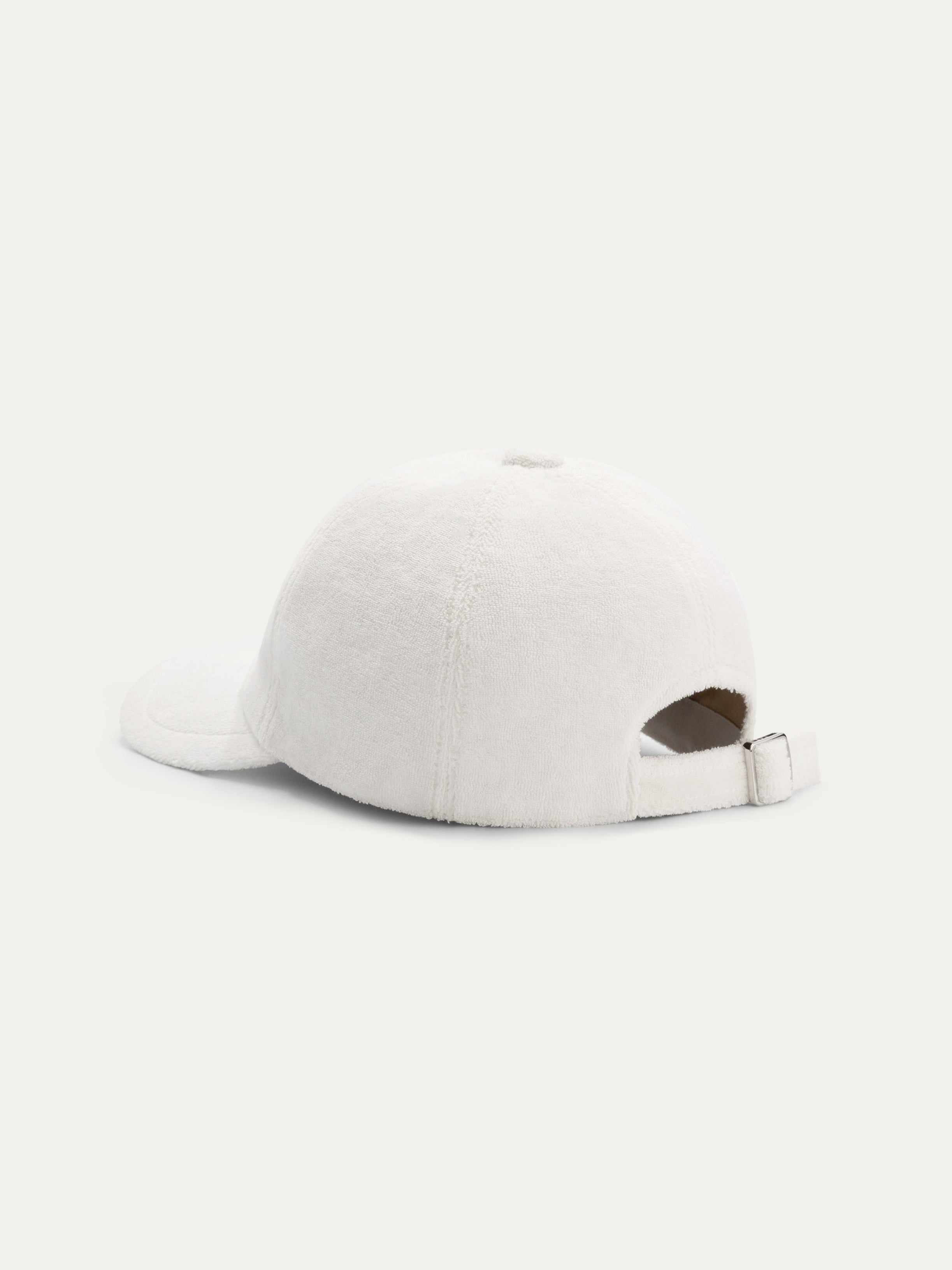 White Terry Towelling Baseball Cap
