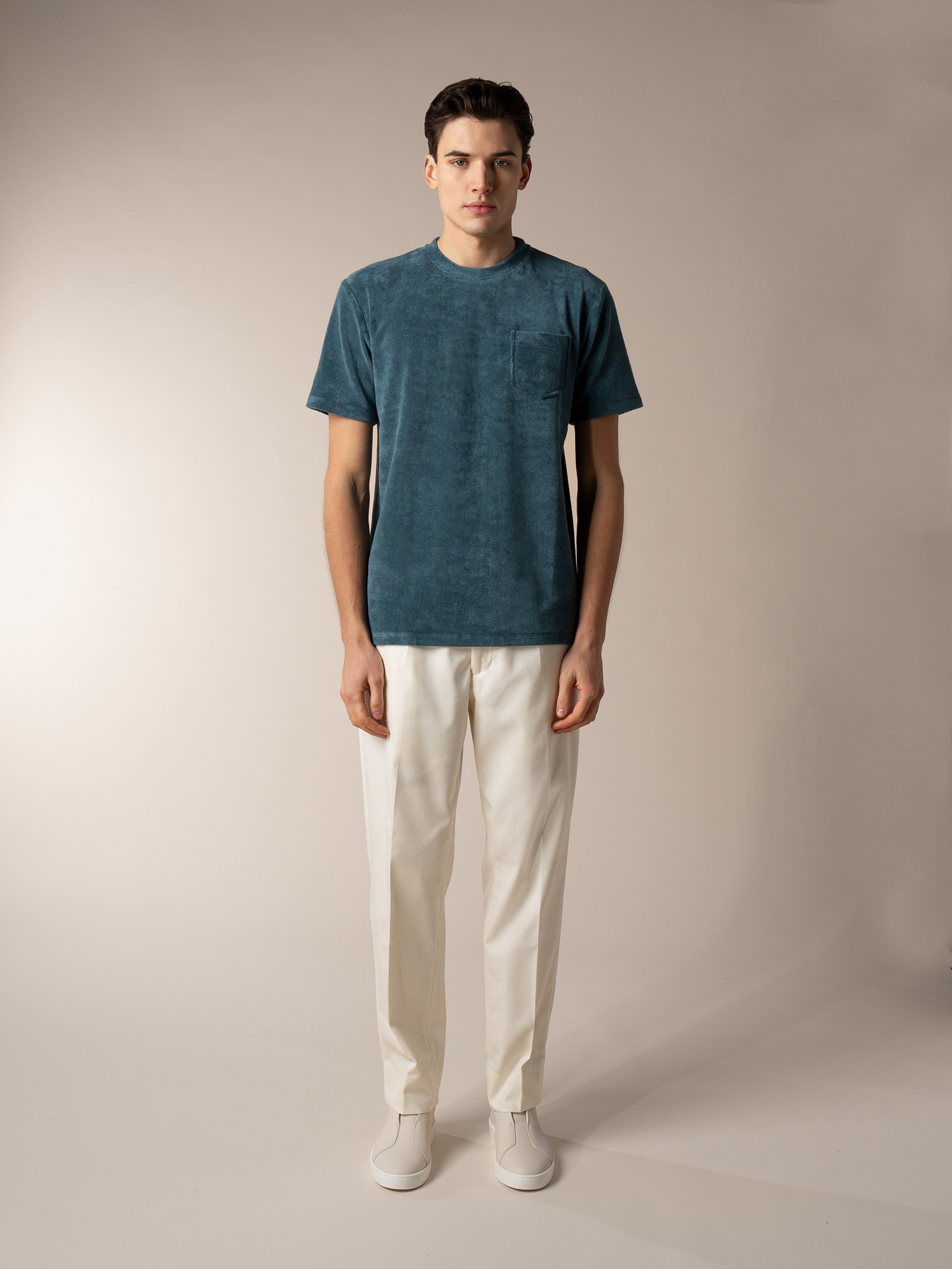 Sea Green Terry Towelling T-Shirt