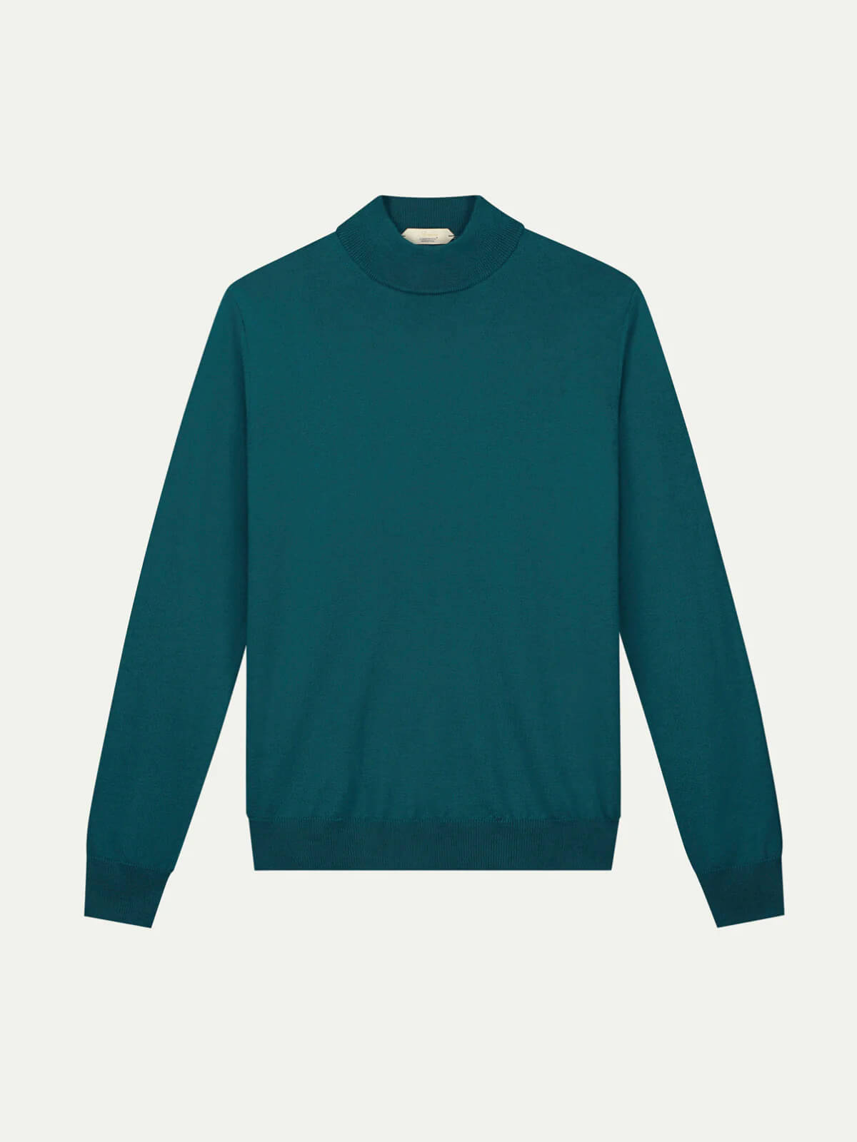 Extrafine Merino Mockneck Dark Green