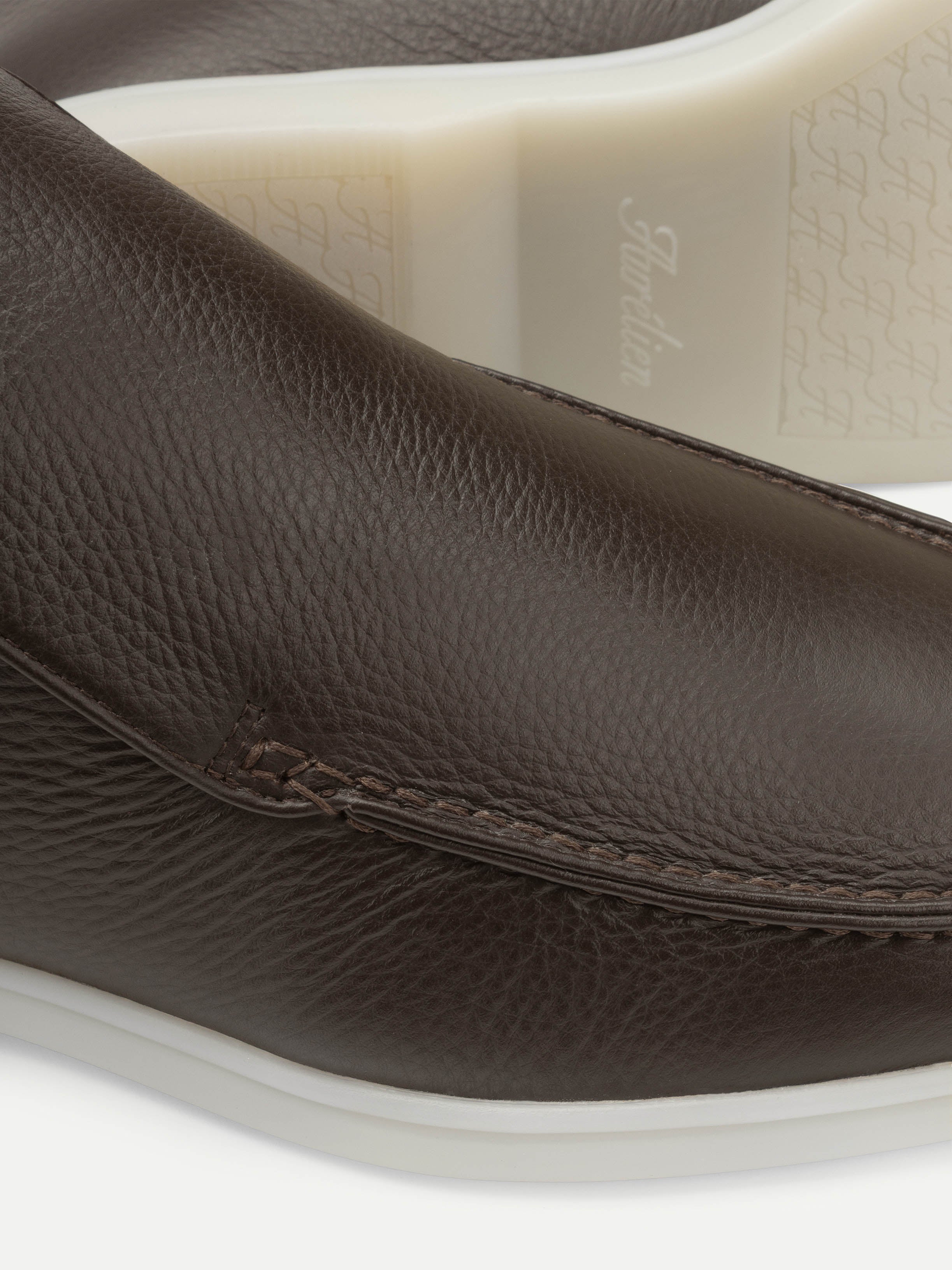 Brown Grain City Loafer