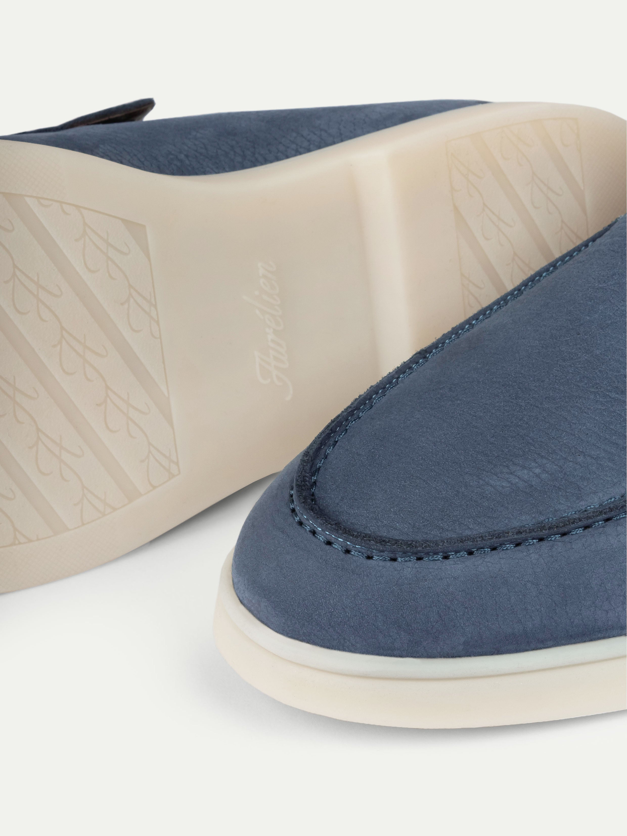 Steel Blue Nubuck Winter City Loafer