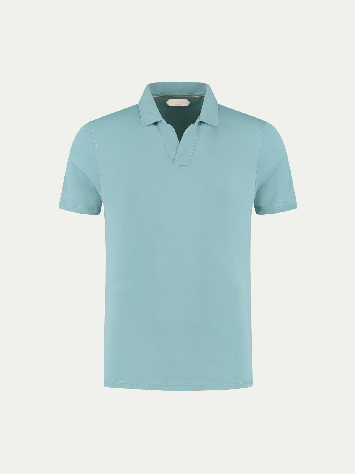 Blue Green Buttonless Polo Shirt
