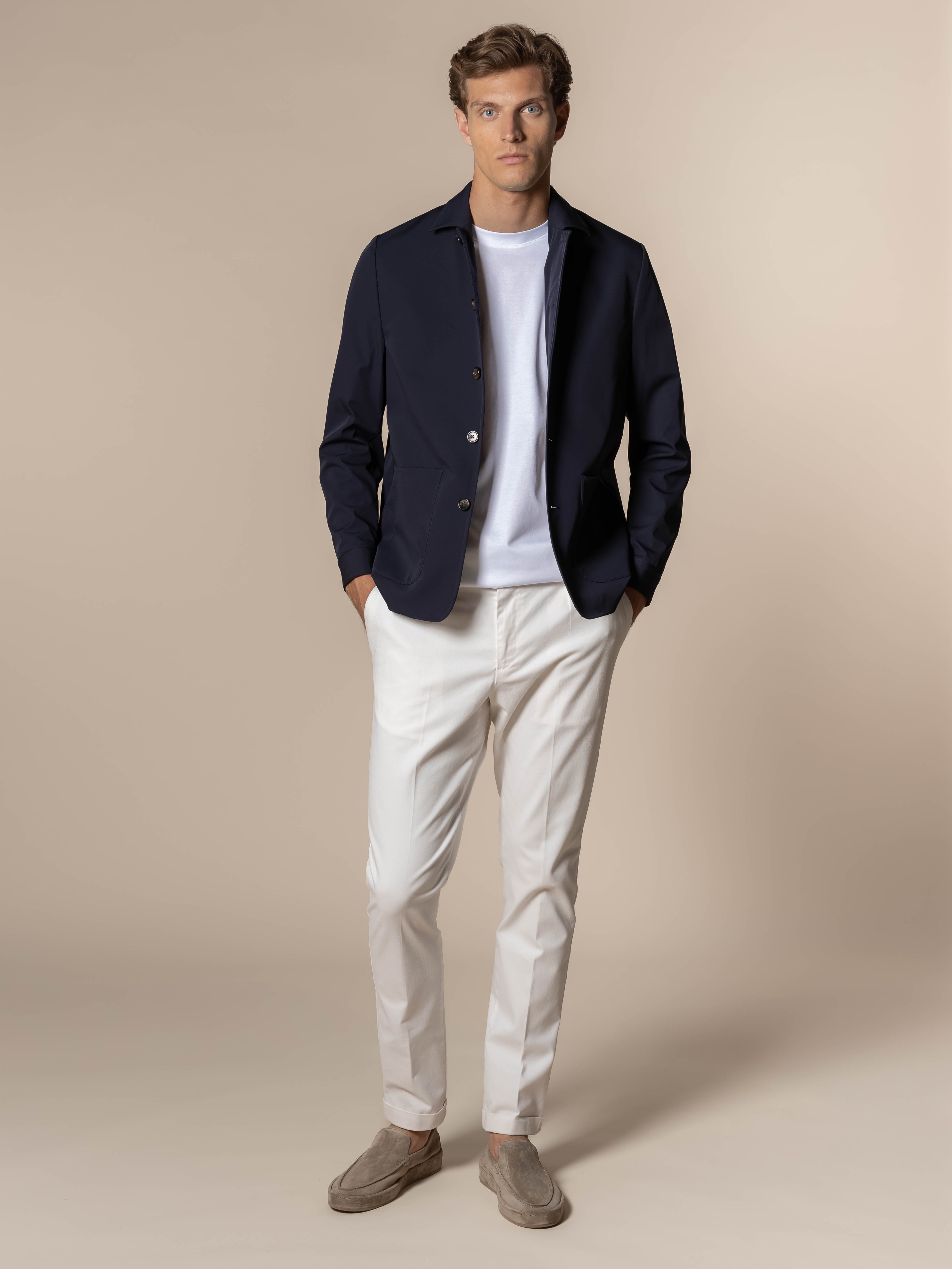 Navy Technical Leisure Blazer