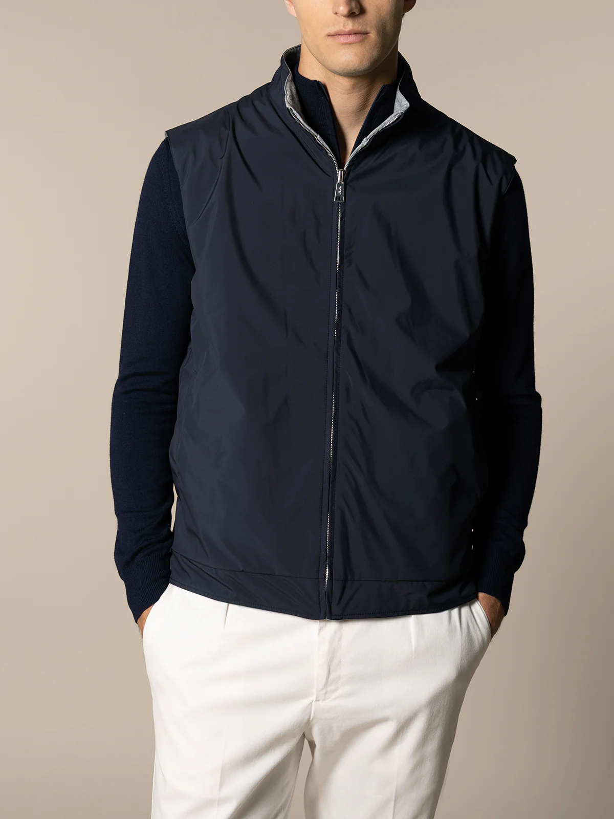 Navy Reversible Resort Body Warmer