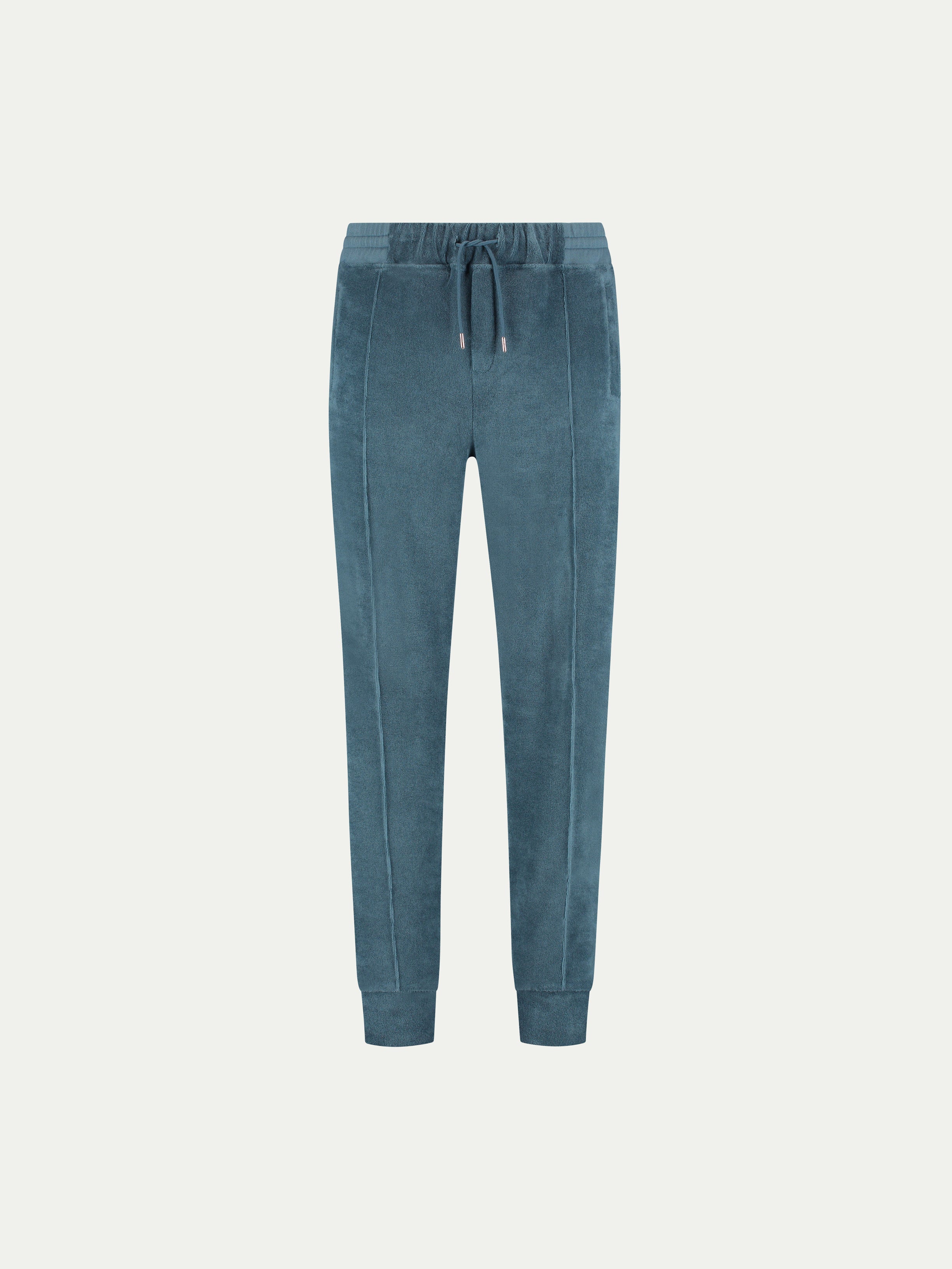 Sea Green Terry Towelling Leisure Trousers