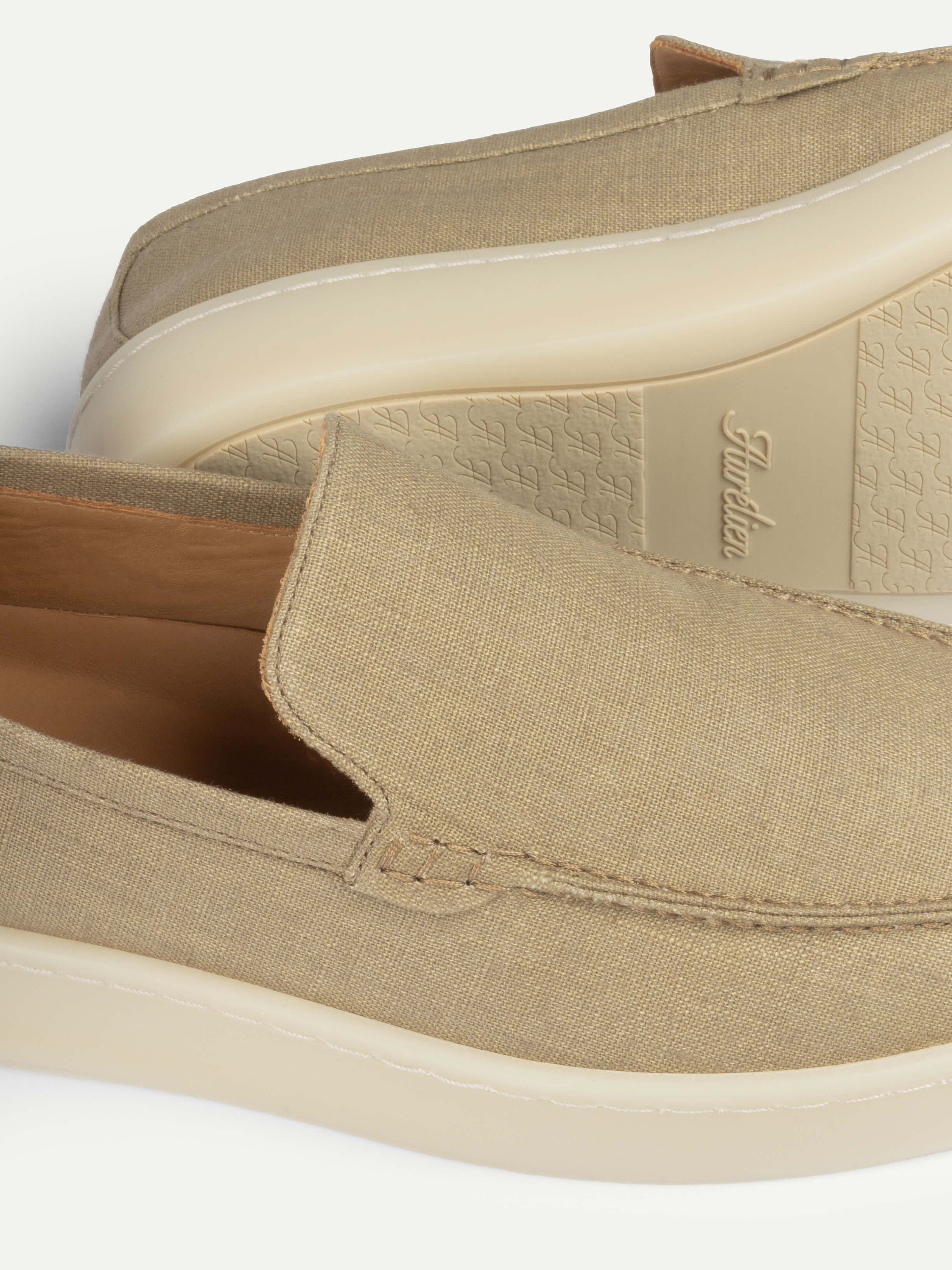 Dark Taupe Linen Urban Loafer