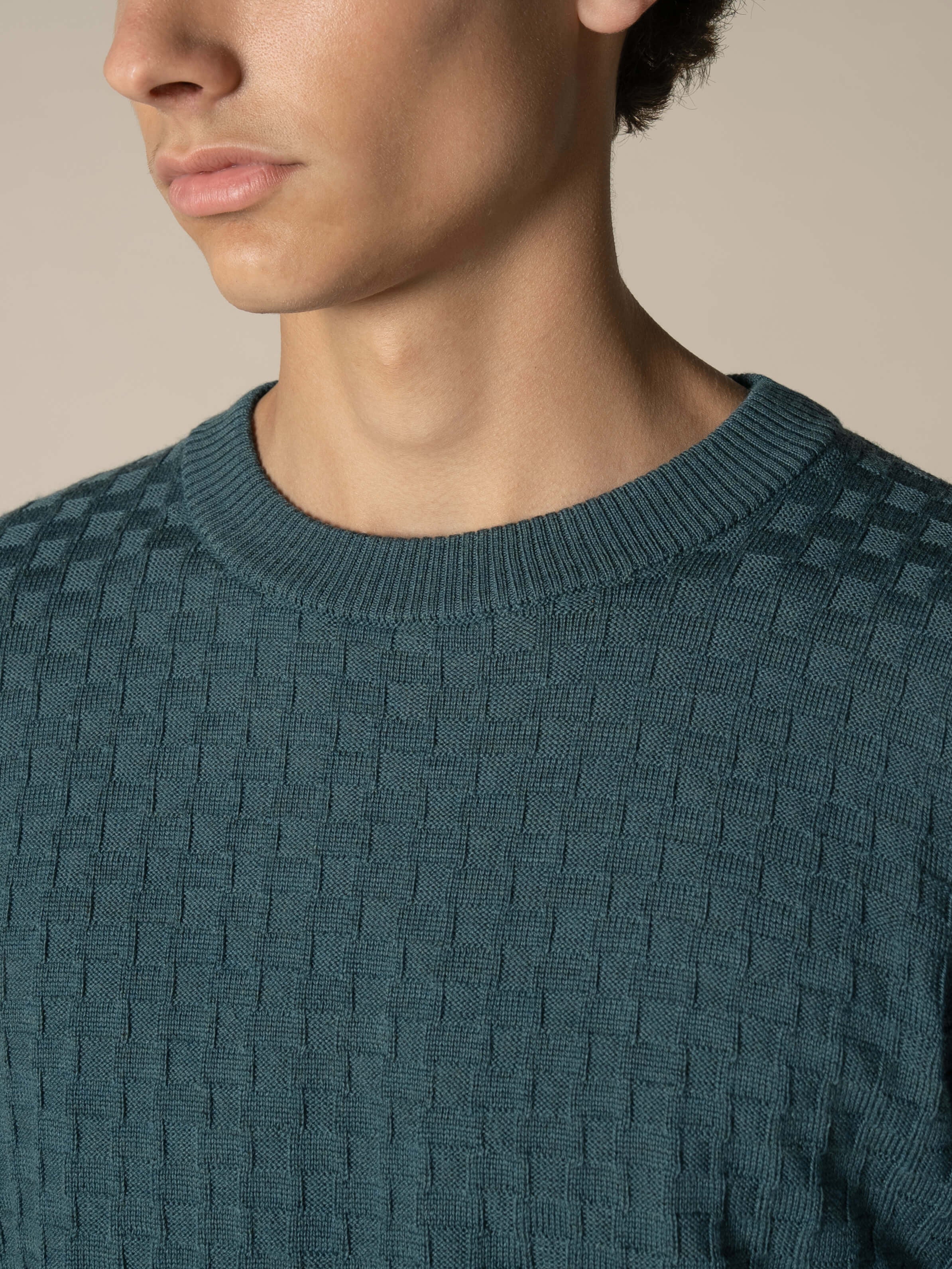 Dark Aquamarine Motif Crew