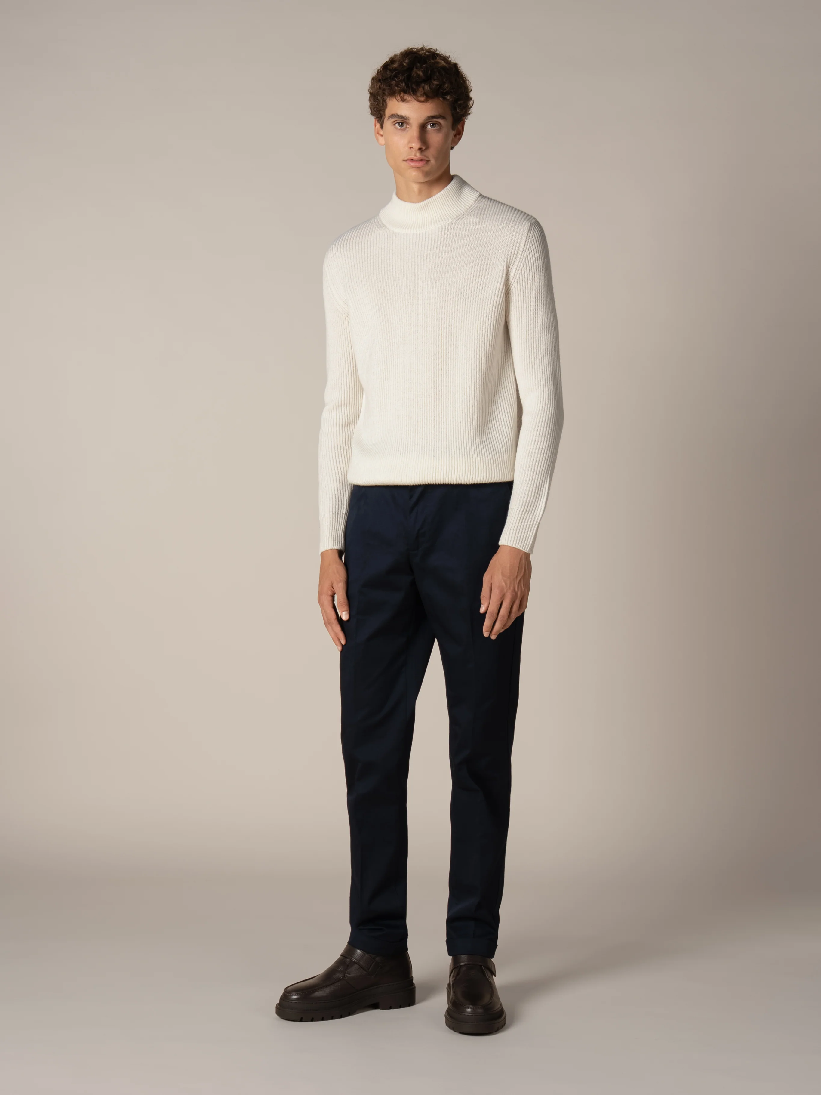 Costa Inglese Mockneck Ivory