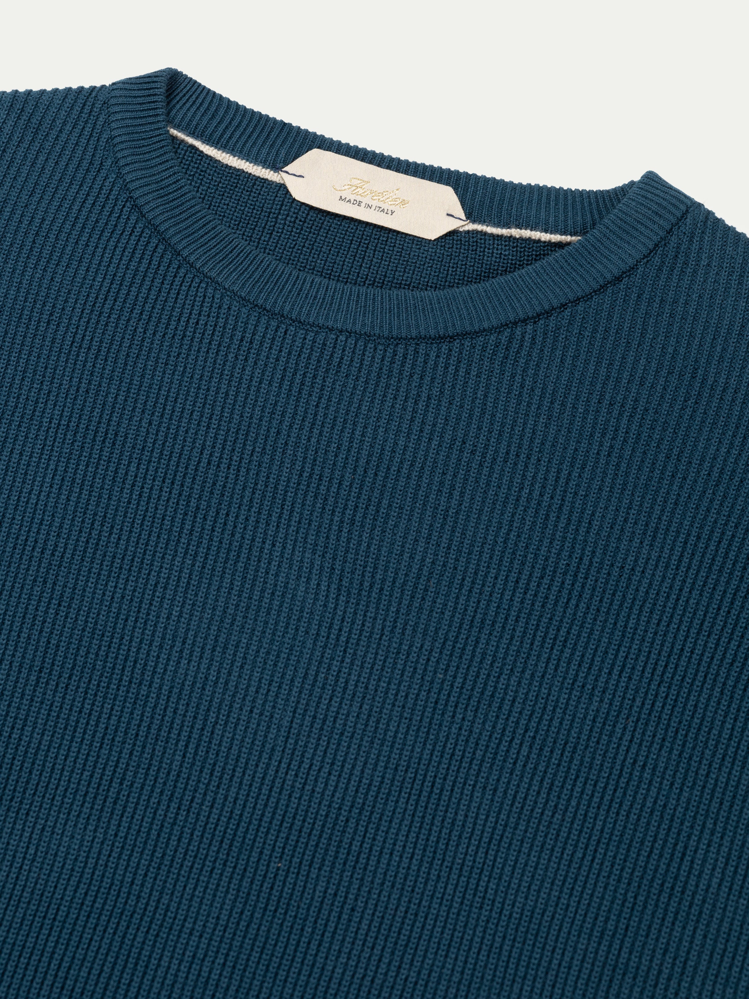 Sea Green Ribbed T-Shirt