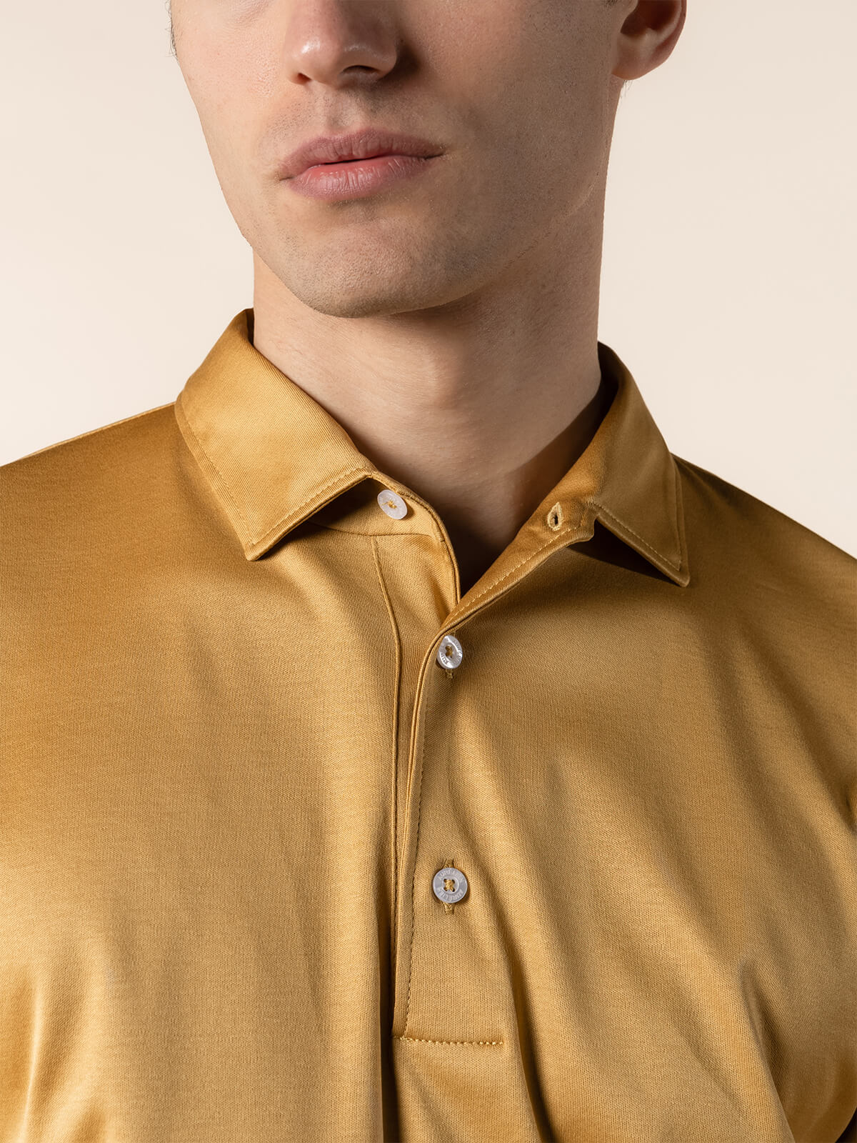 AUR1 Longsleeve Polo Saffron