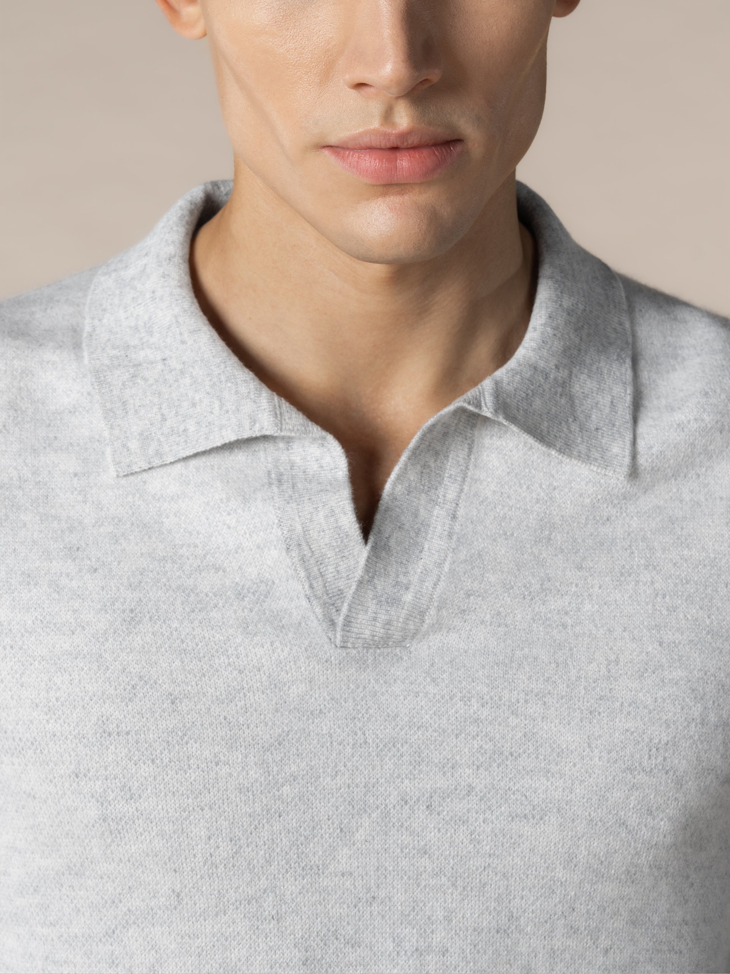 Light Grey Jaquard Polo