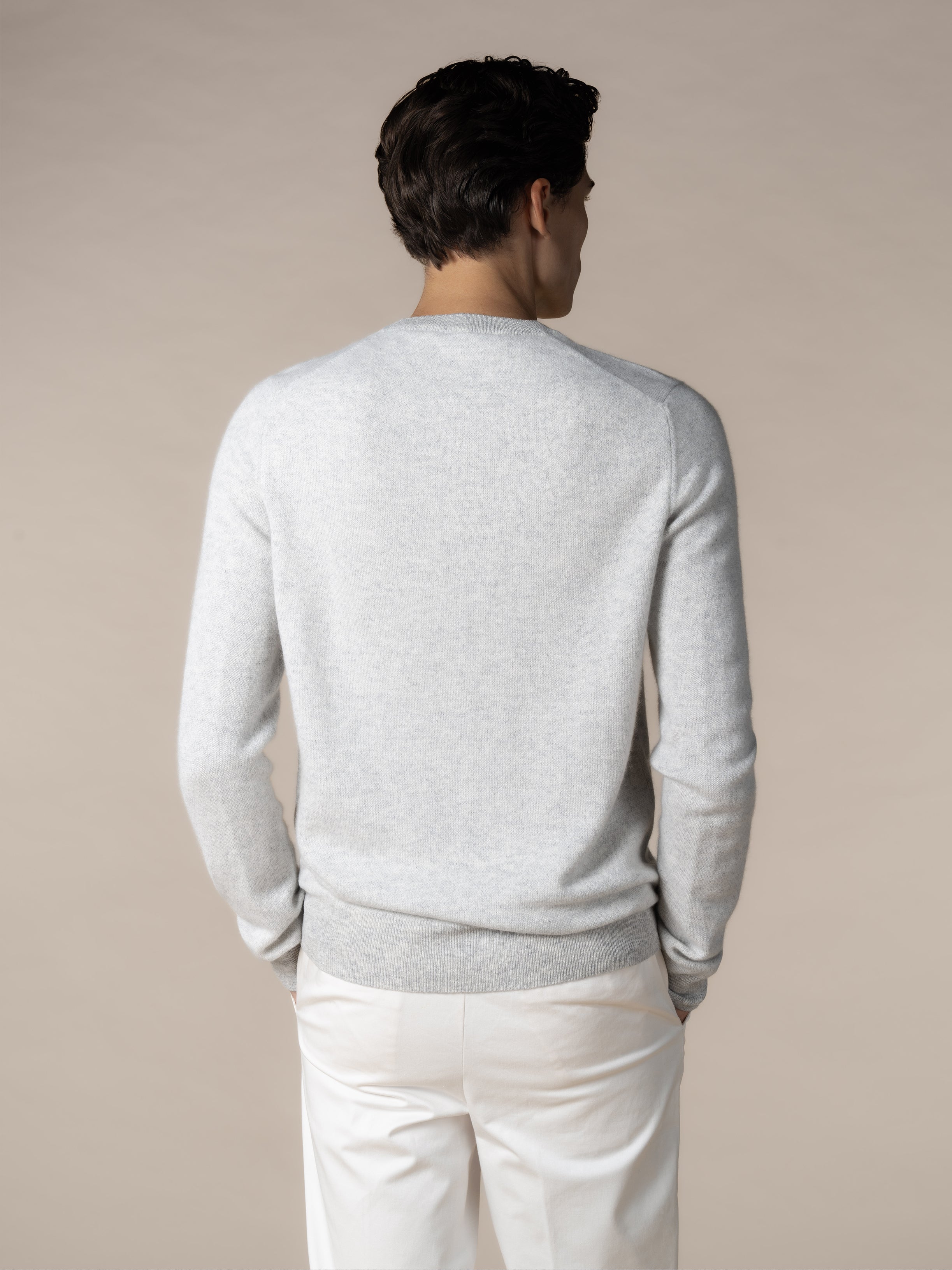 Light Grey Jaquard Crew