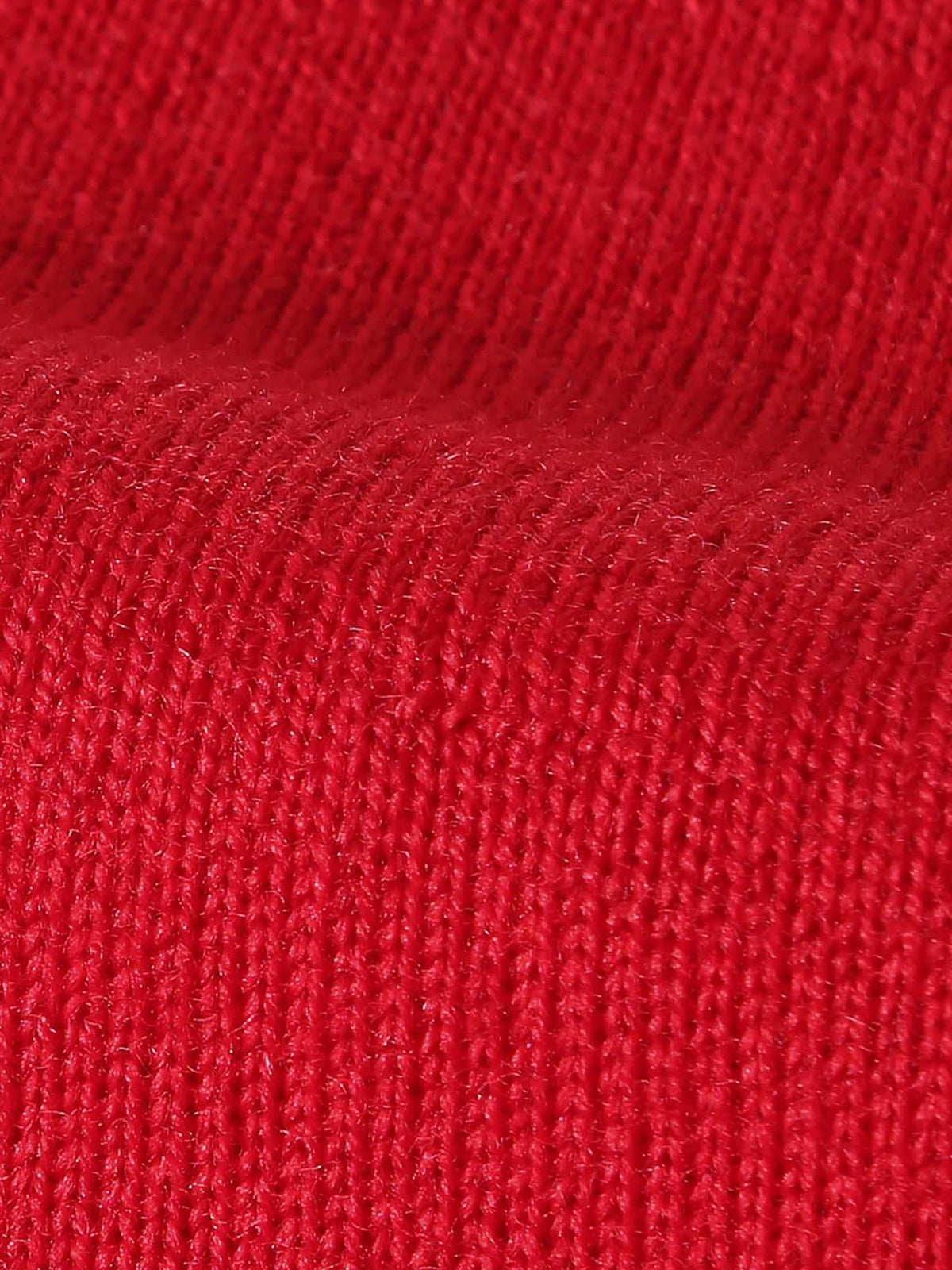 Extrafine Merino V-Neck Red Aurelien