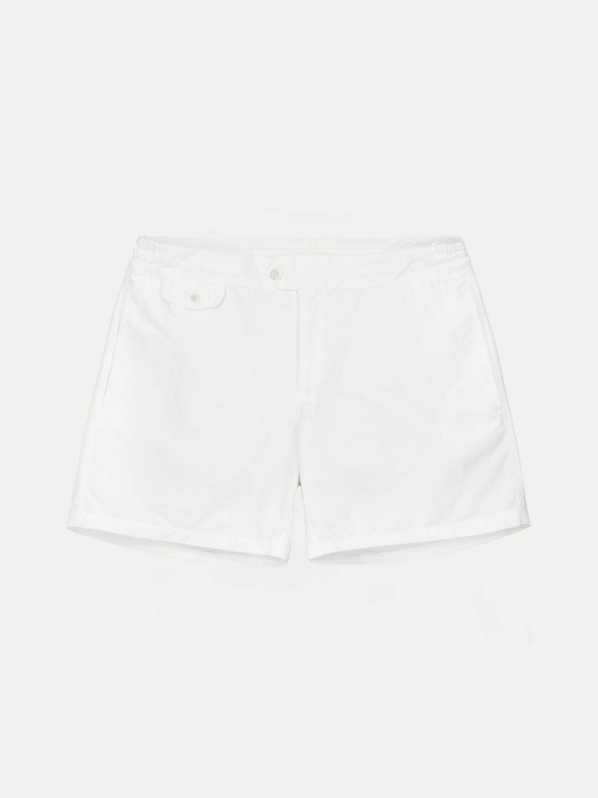 White Beachside Swim Short