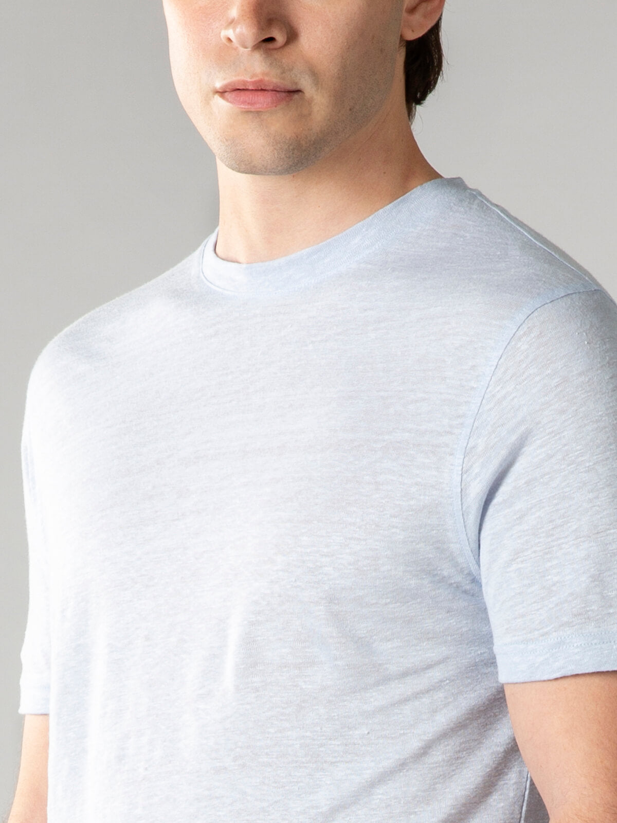 Light Blue Linen T-shirt