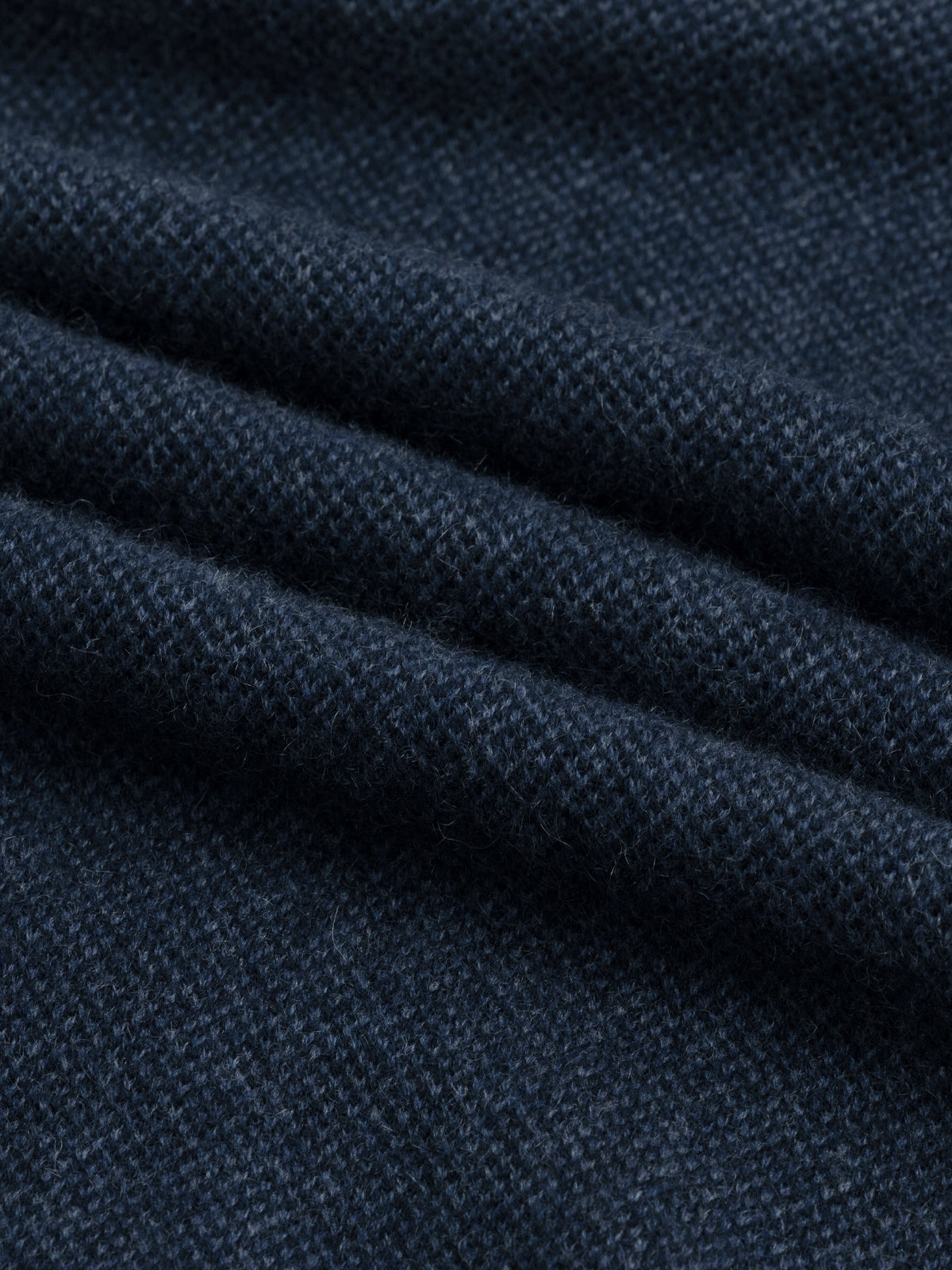 Navy Jaquard Zipper Sweater