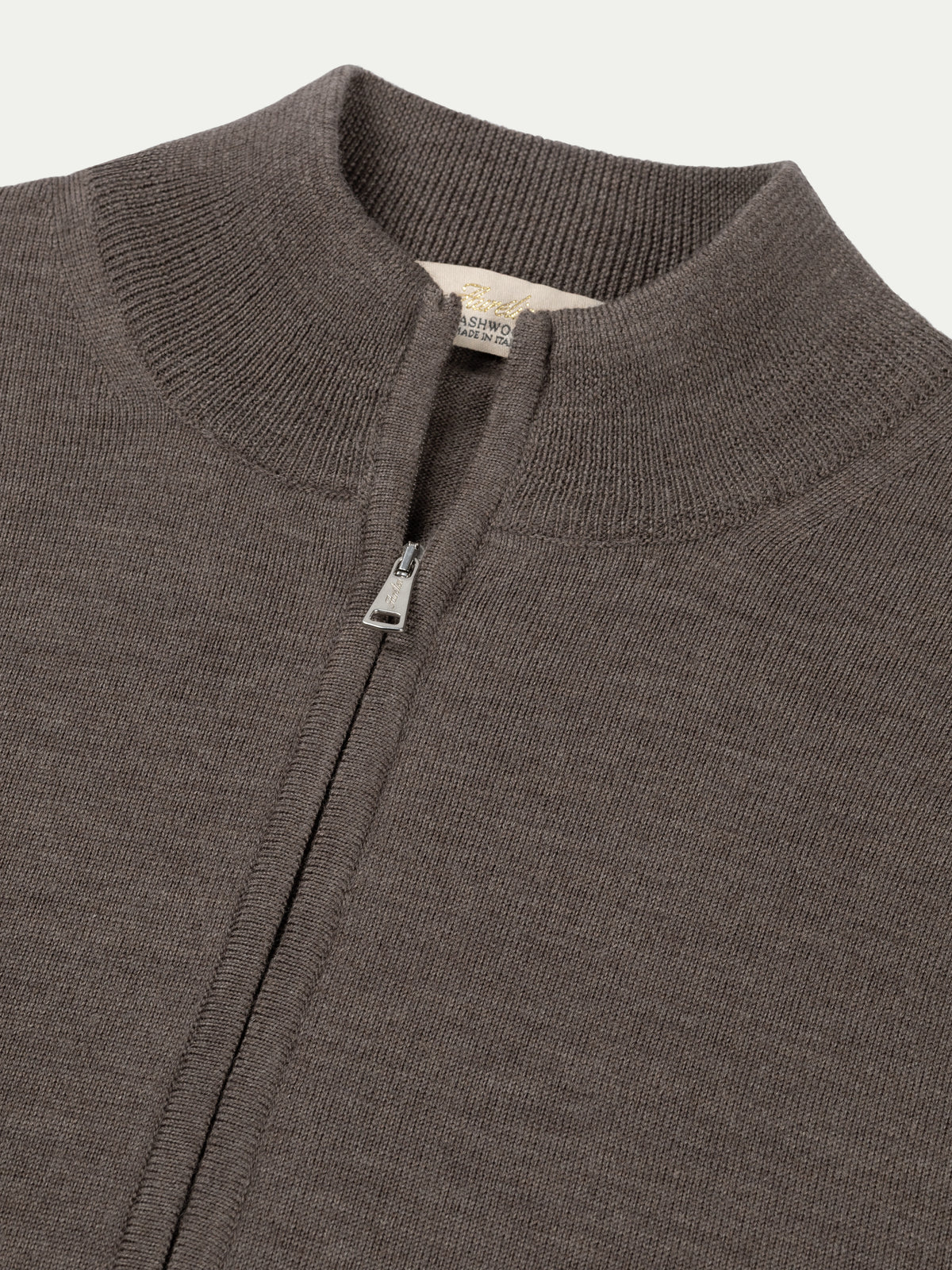 Extrafine Merino Zipper Vest Ash Grey
