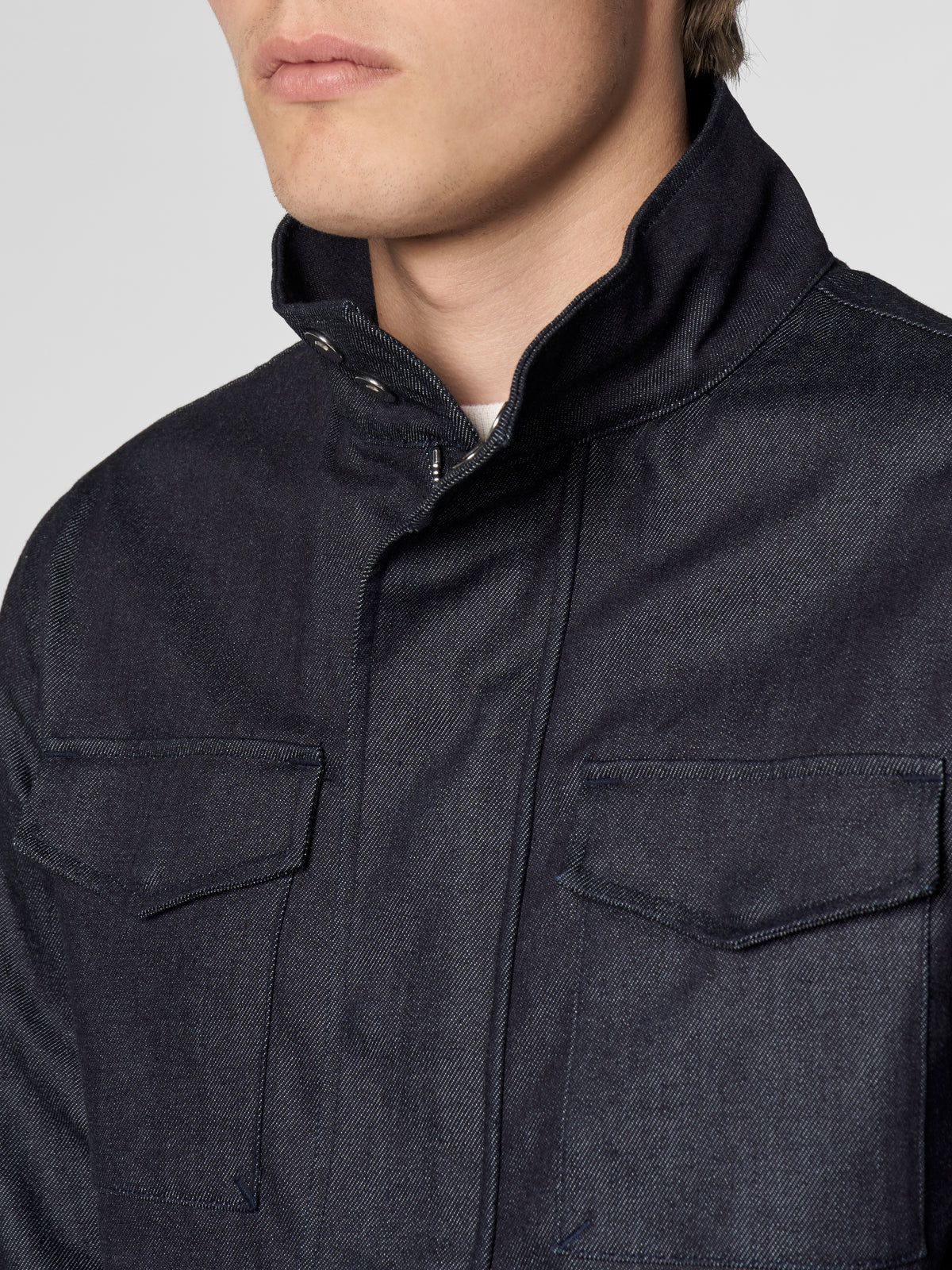 Dark Blue Denim Magnetic Field Jacket