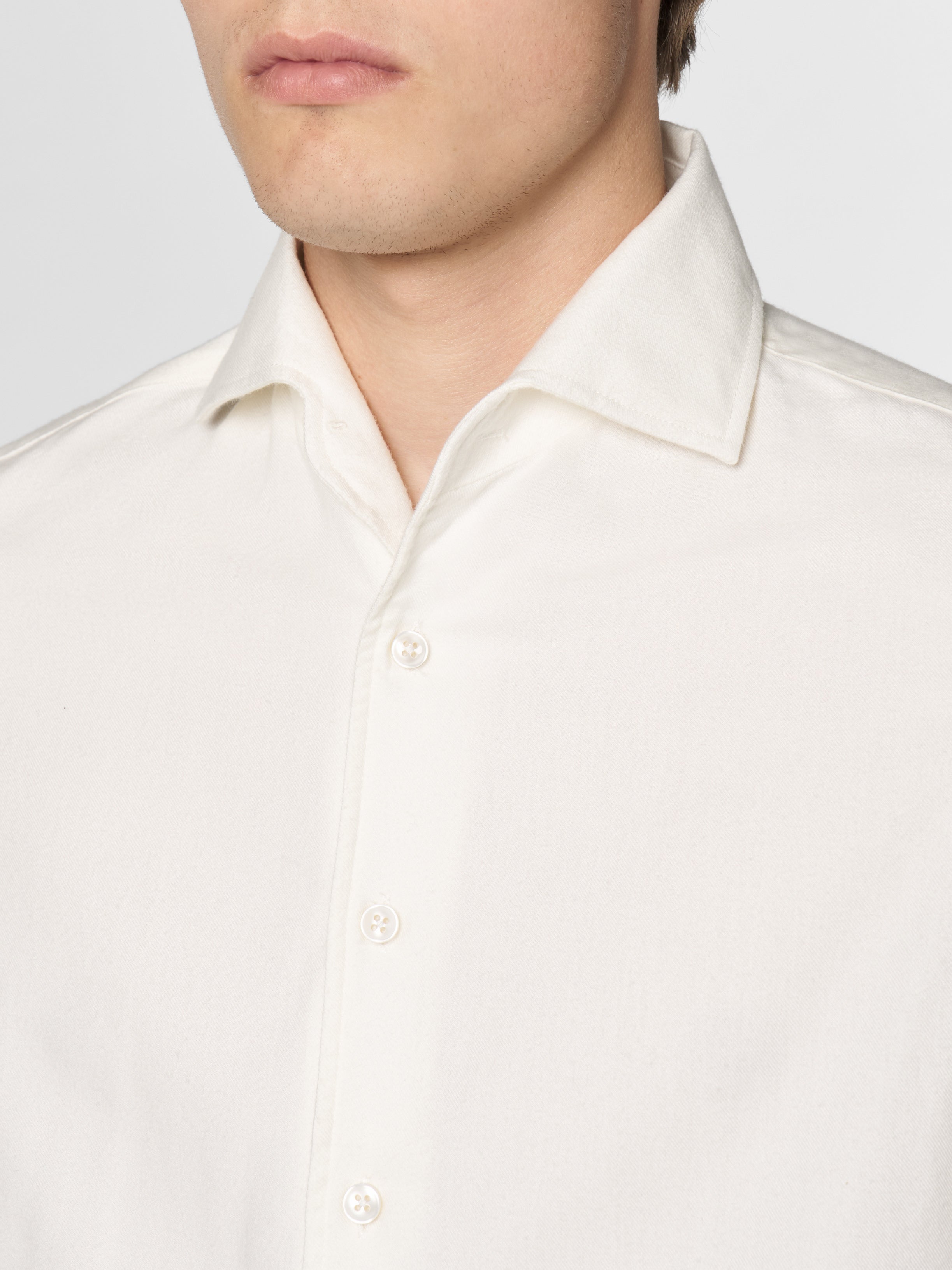 Ivory Flannel Shirt
