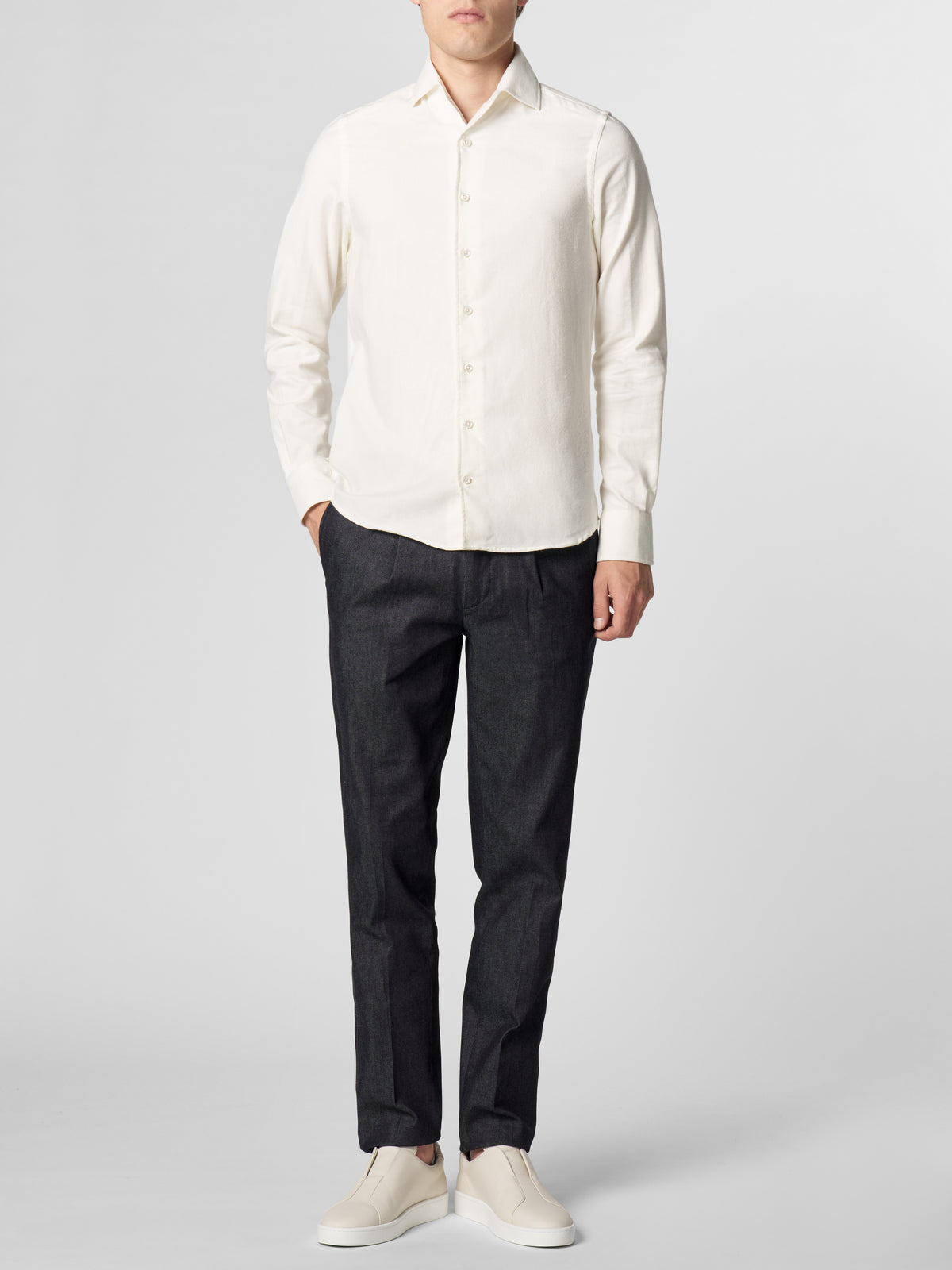 Ivory Flannel Shirt