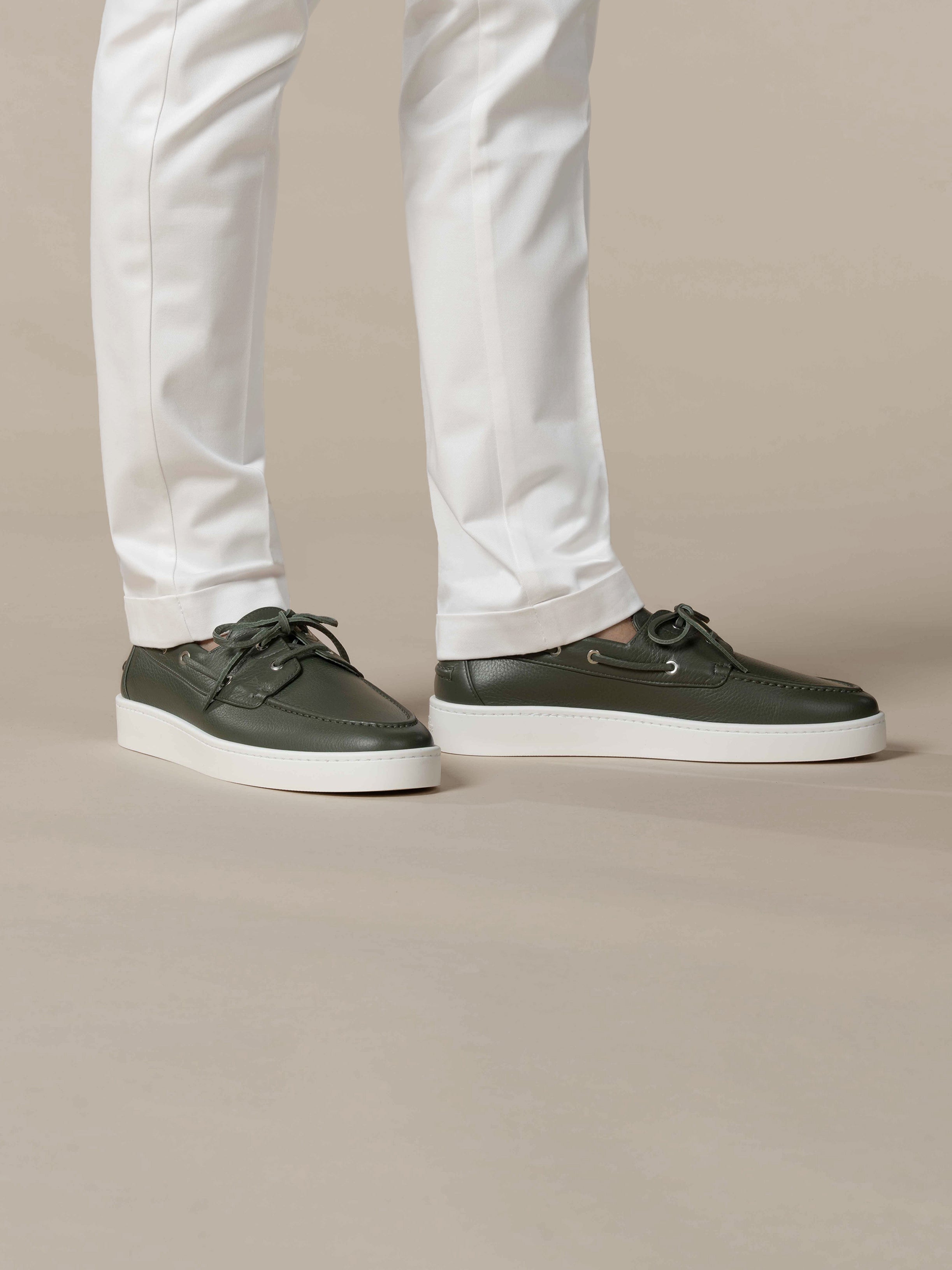 Classic Green Boat Sneaker