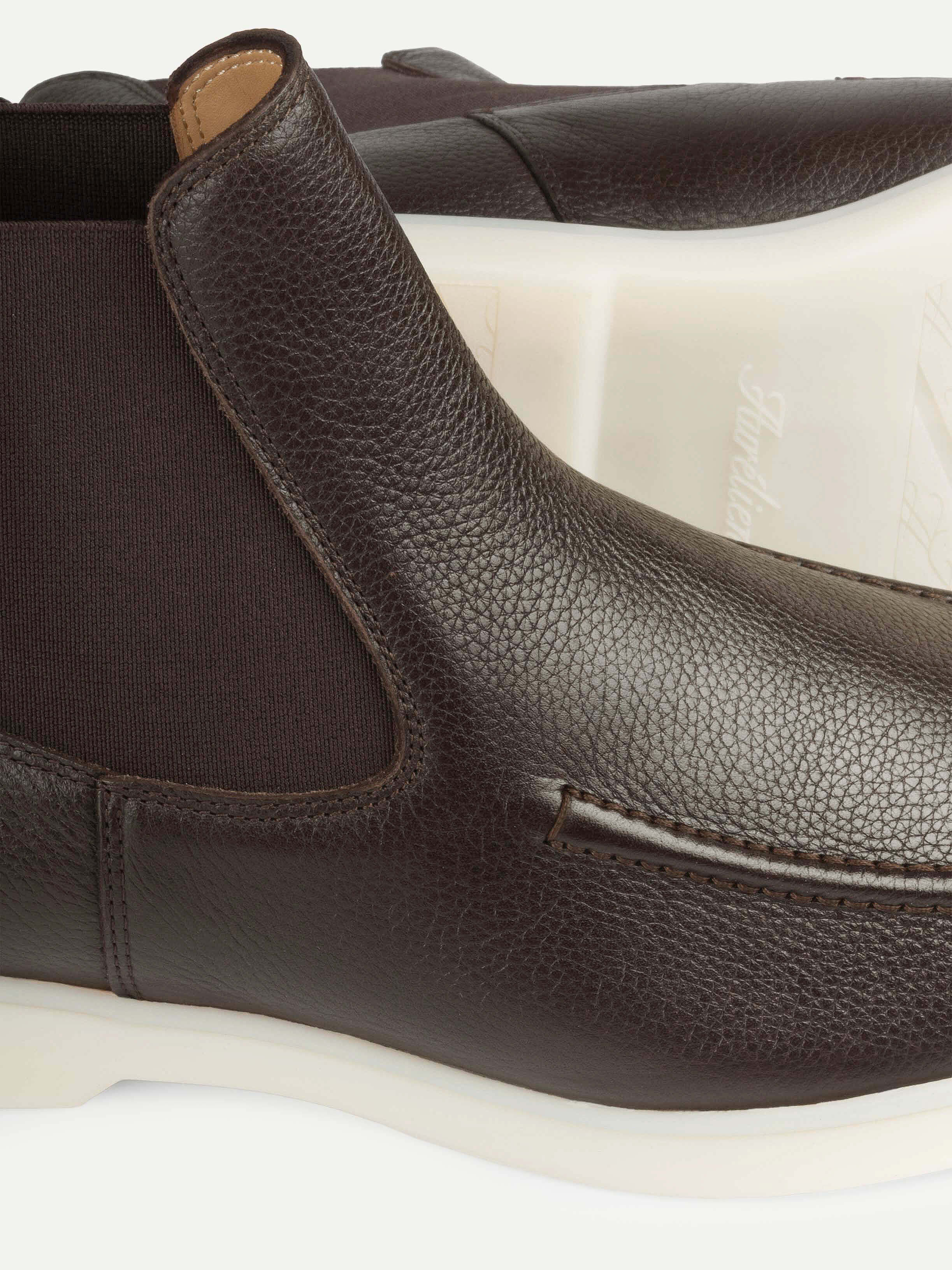 City Chelsea Boots Brown Grain