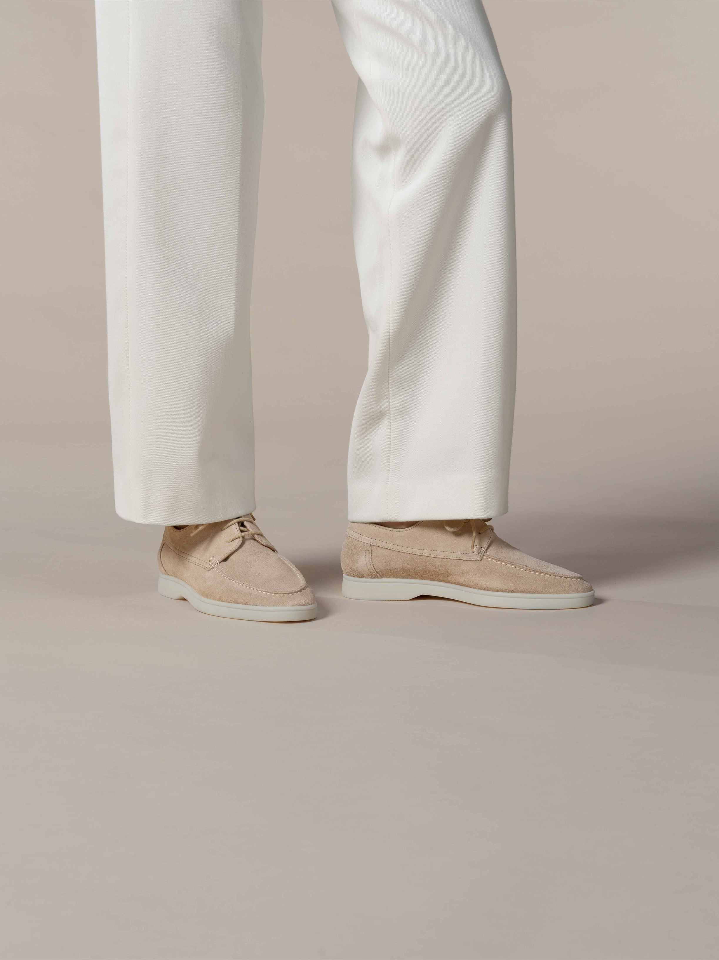 Lady Light Beige Boat Loafer