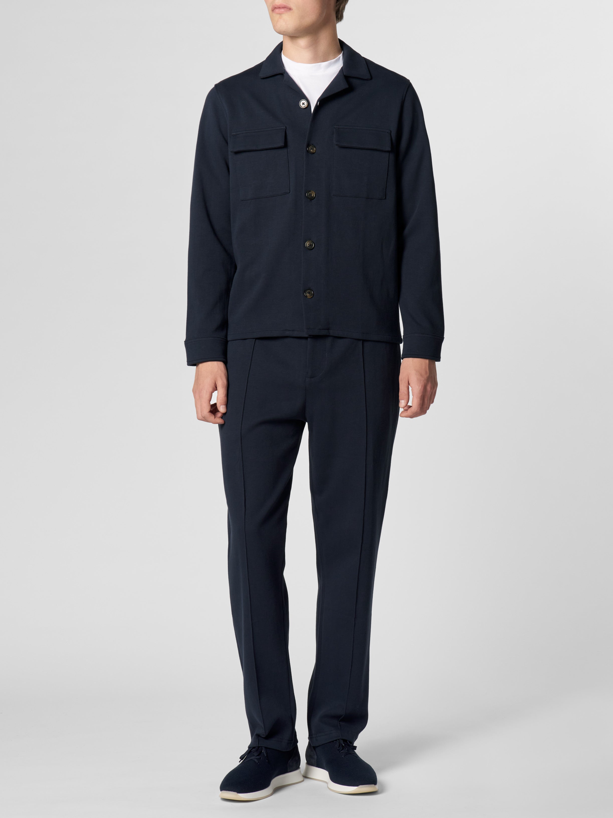 Navy Leisure Overshirt
